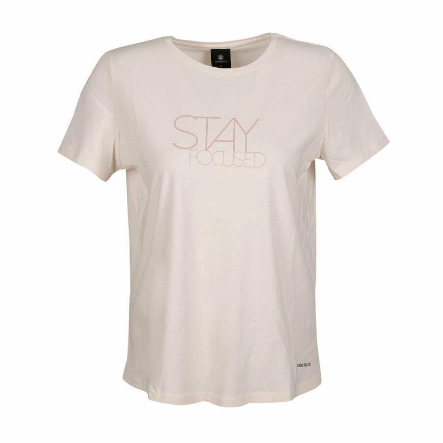 Lumberjack 1M Ct390 Mila Slogan T-Shirt Kadın Pembe Tshirt