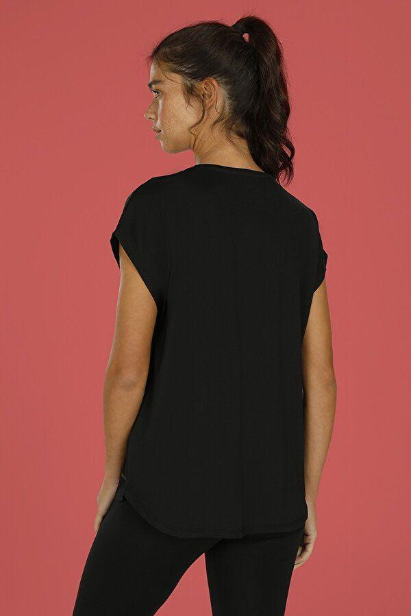 Lumberjack 1M Ct396 Mila Minimal T-Shirt Kadın Siyah Tshirt