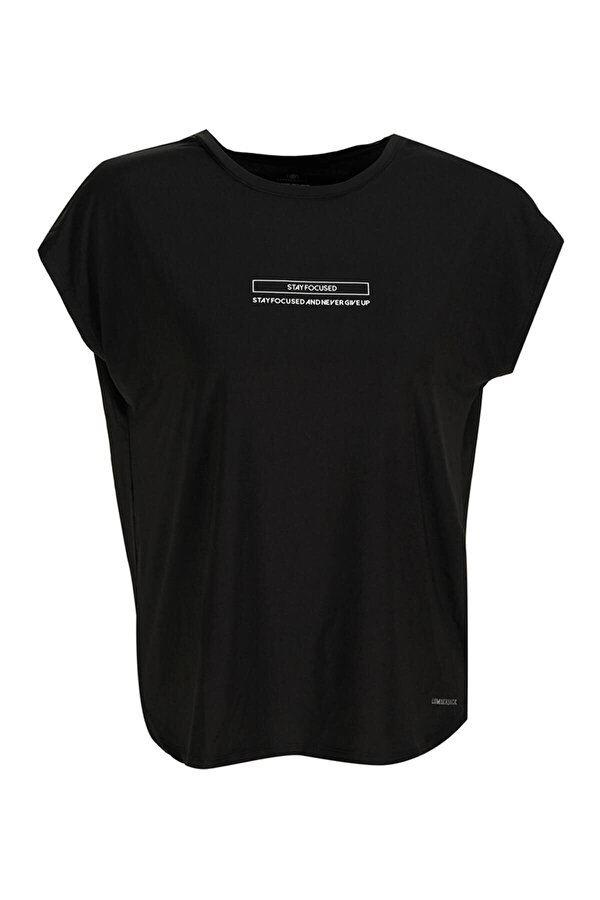 Lumberjack 1M Ct396 Mila Minimal T-Shirt Kadın Siyah Tshirt