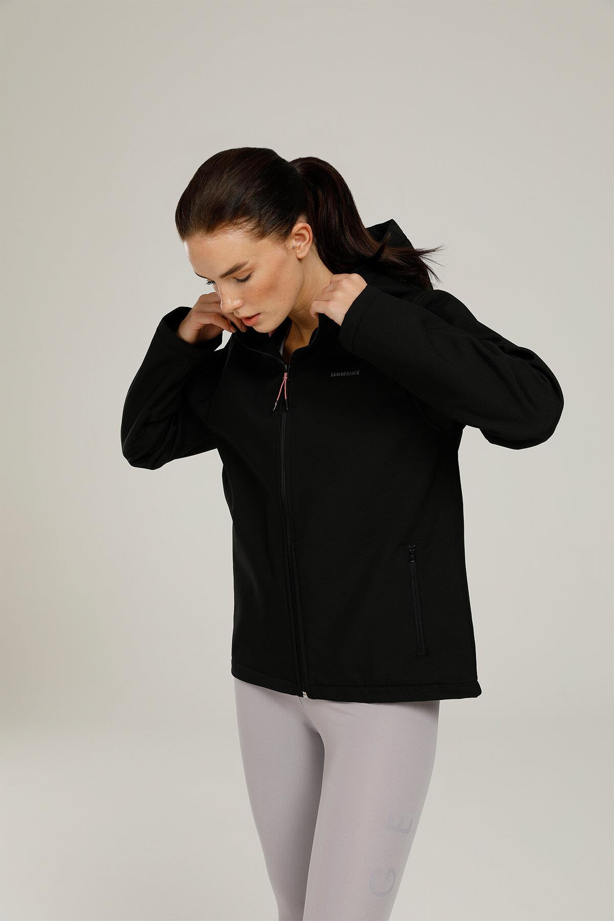 Lumberjack 1W Basic Softshell W  1Pr Kadın Siyah Softshell