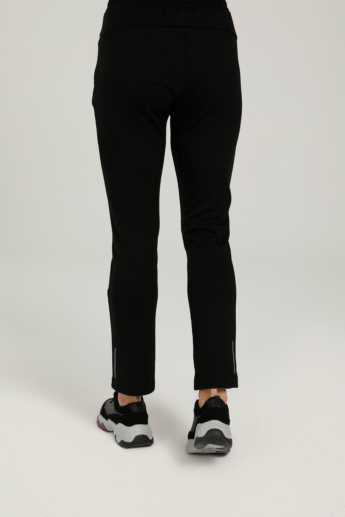 Lumberjack 1W Ct322 Mila Track Pants 1Pr Kadın Siyah Eşofman Alt