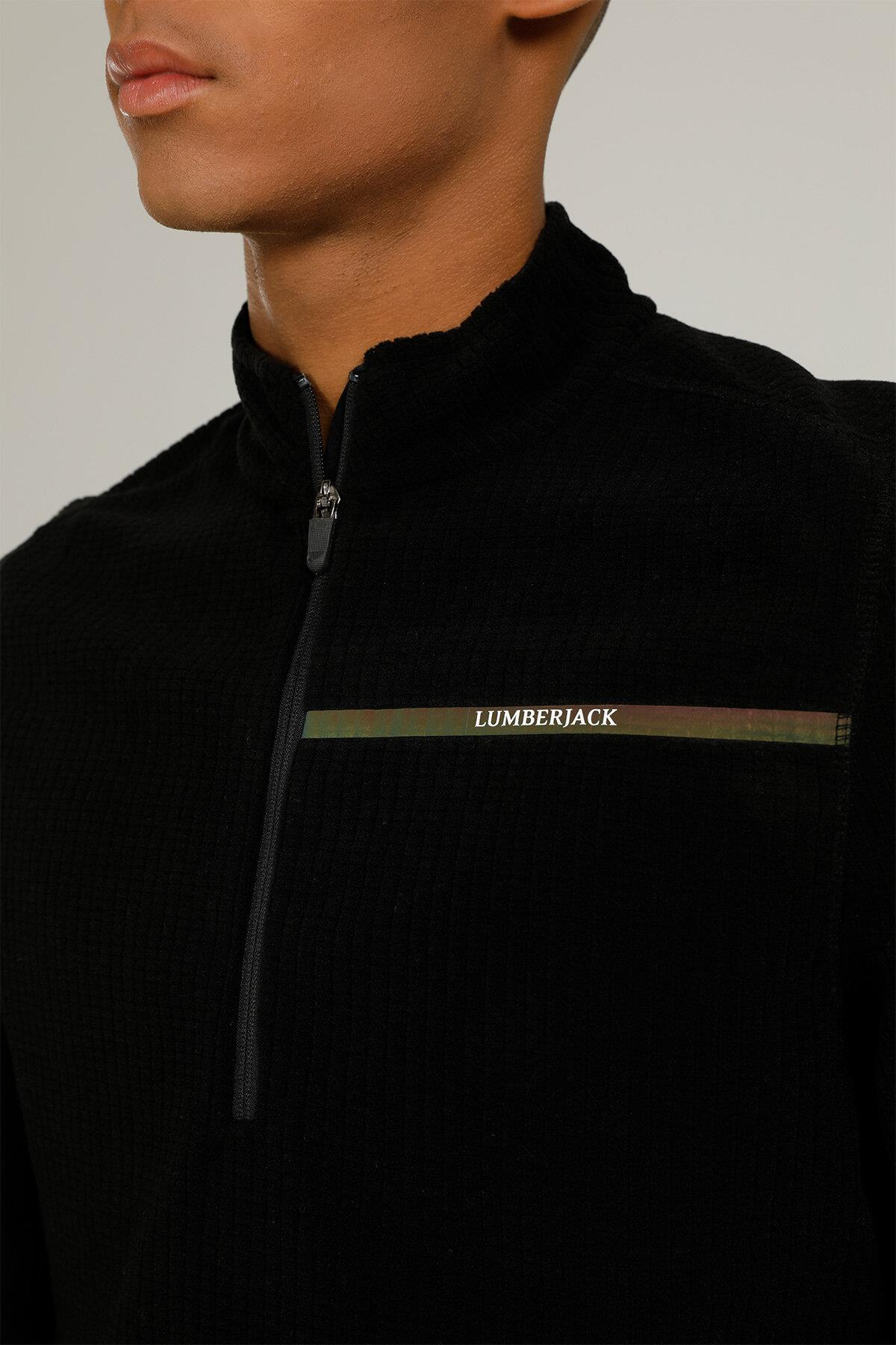 Lumberjack 1W Ct653 Teo Polar  1Pr Erkek Siyah Polar