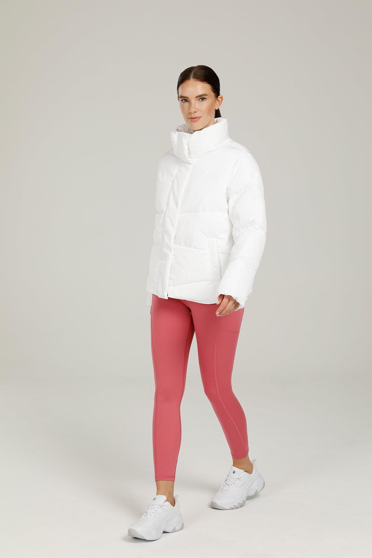 Lumberjack 1W Ct787 Agata Coat  1Pr Kadın Beyaz Mont