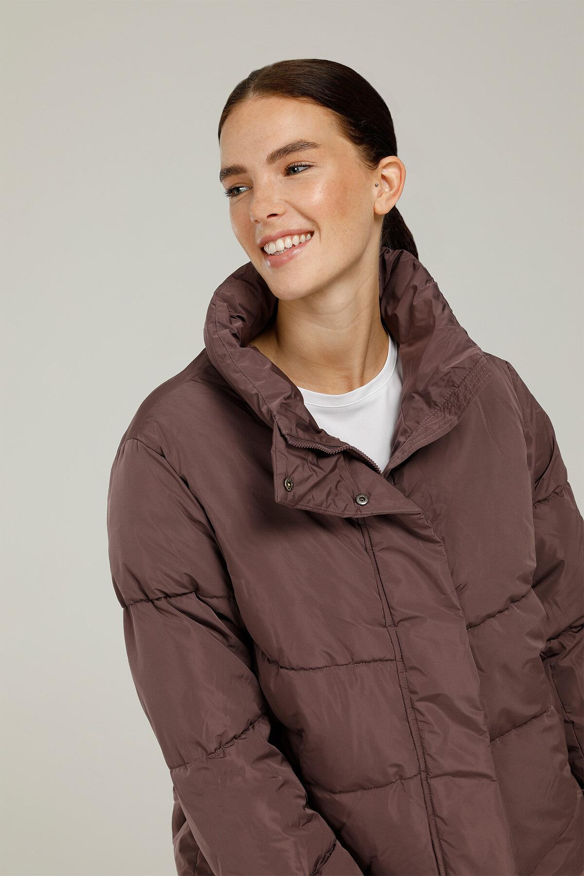 Lumberjack 1W Ct787 Agata Coat  1Pr Kadın Mor Kaban - Kısa