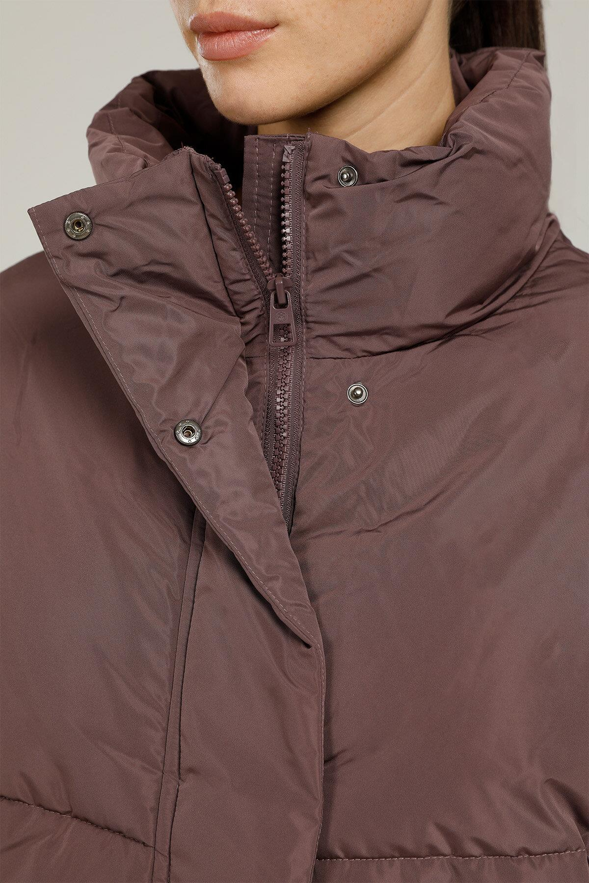 Lumberjack 1W Ct787 Agata Coat  1Pr Kadın Mor Kaban - Kısa