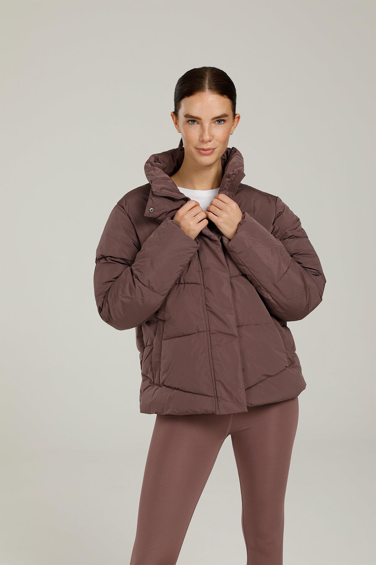 Lumberjack 1W Ct787 Agata Coat  1Pr Kadın Mor Kaban - Kısa