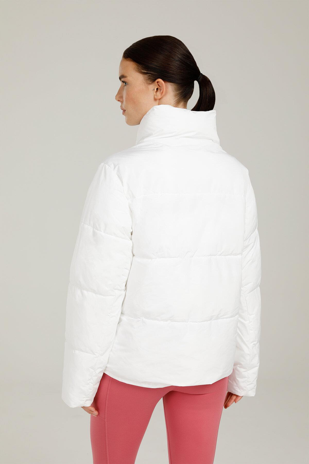 Lumberjack 1W Ct787 Agata Coat  1Pr Kadın Beyaz Mont