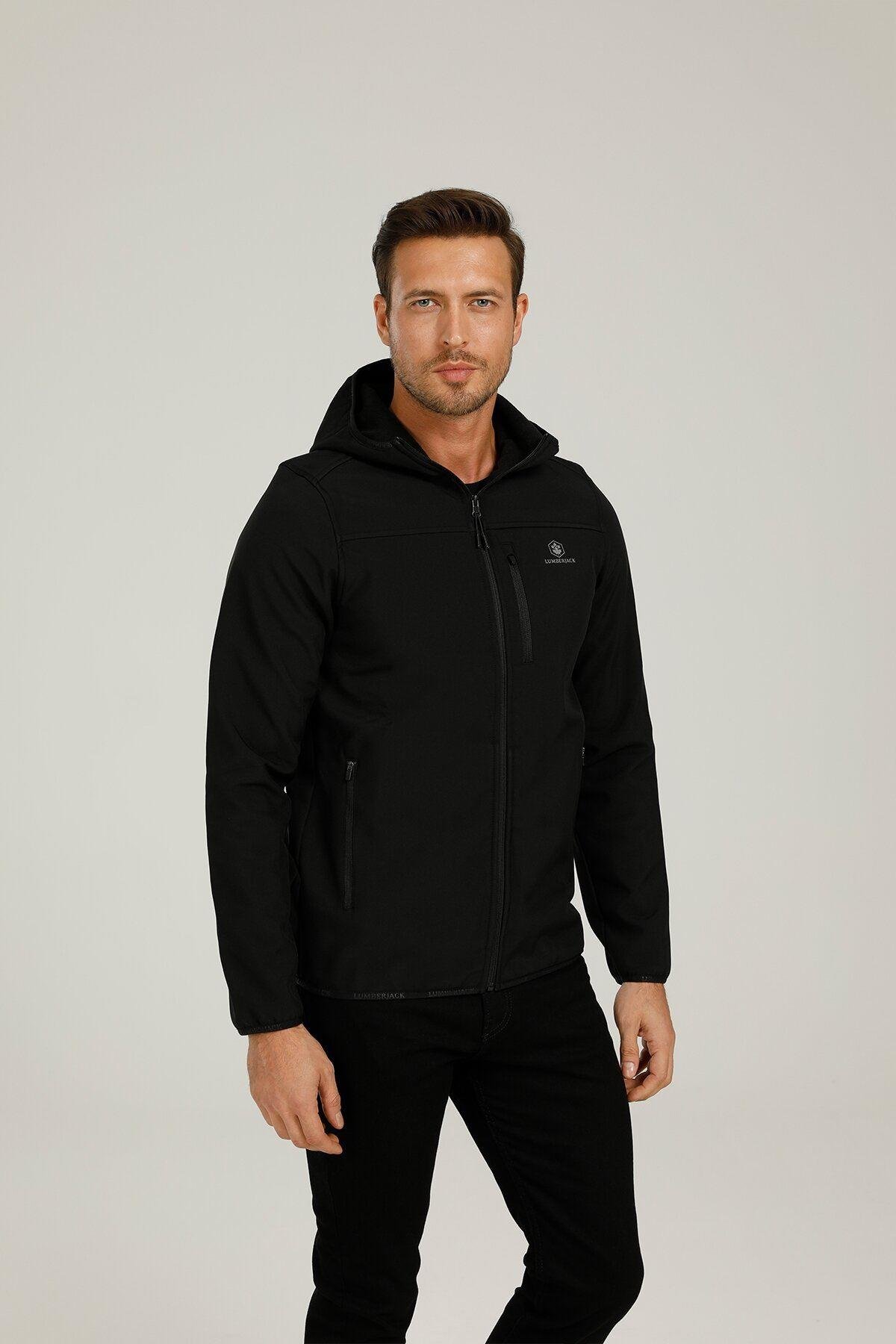 Lumberjack 1W Gt16 Basic Softshell 1Pr Erkek Siyah Softshell