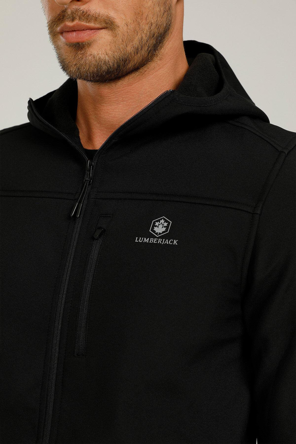 Lumberjack 1W Gt16 Basic Softshell 1Pr Erkek Siyah Softshell