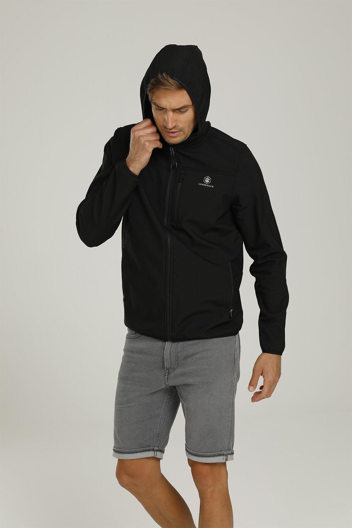 Lumberjack 1W Gt16 Basic Softshell 1Pr Erkek Siyah Softshell