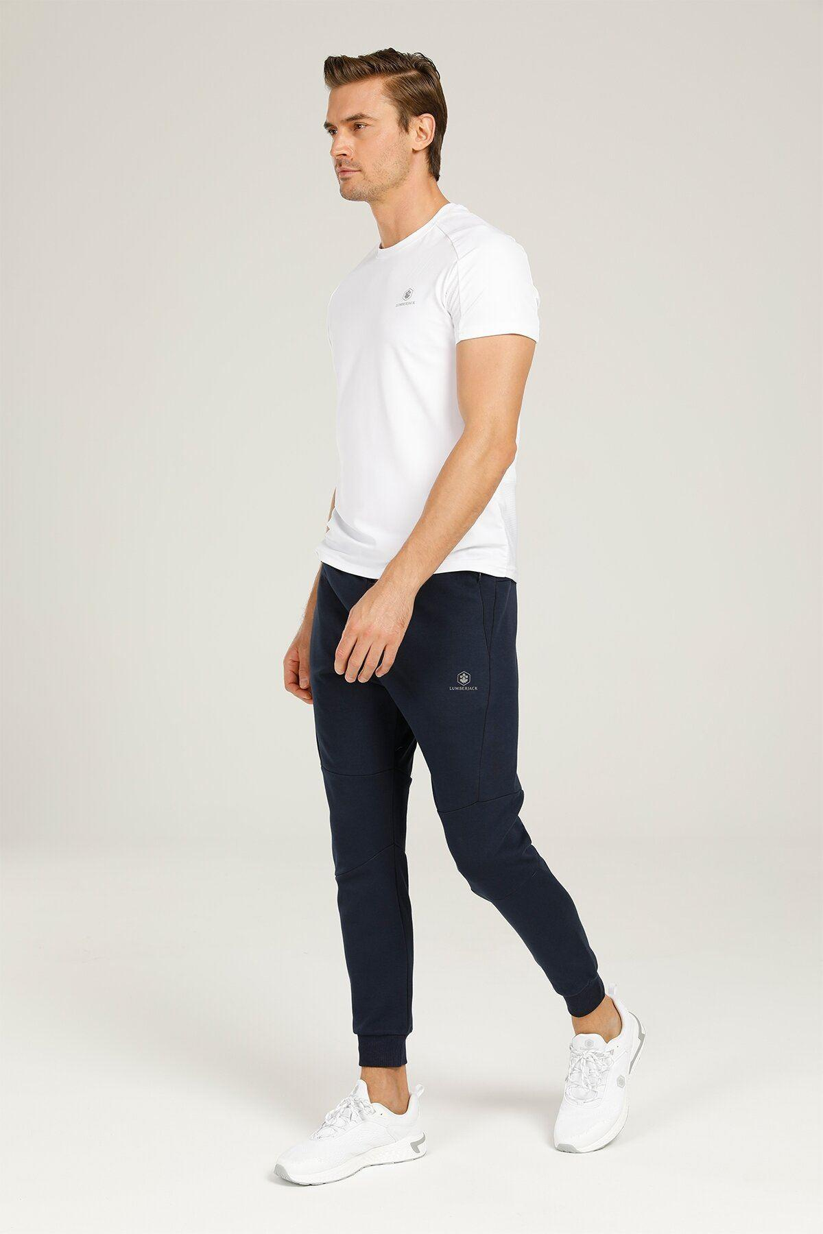Lumberjack 1W Miles Label Track Pants 1Pr Erkek Lacivert Eşofman Alt