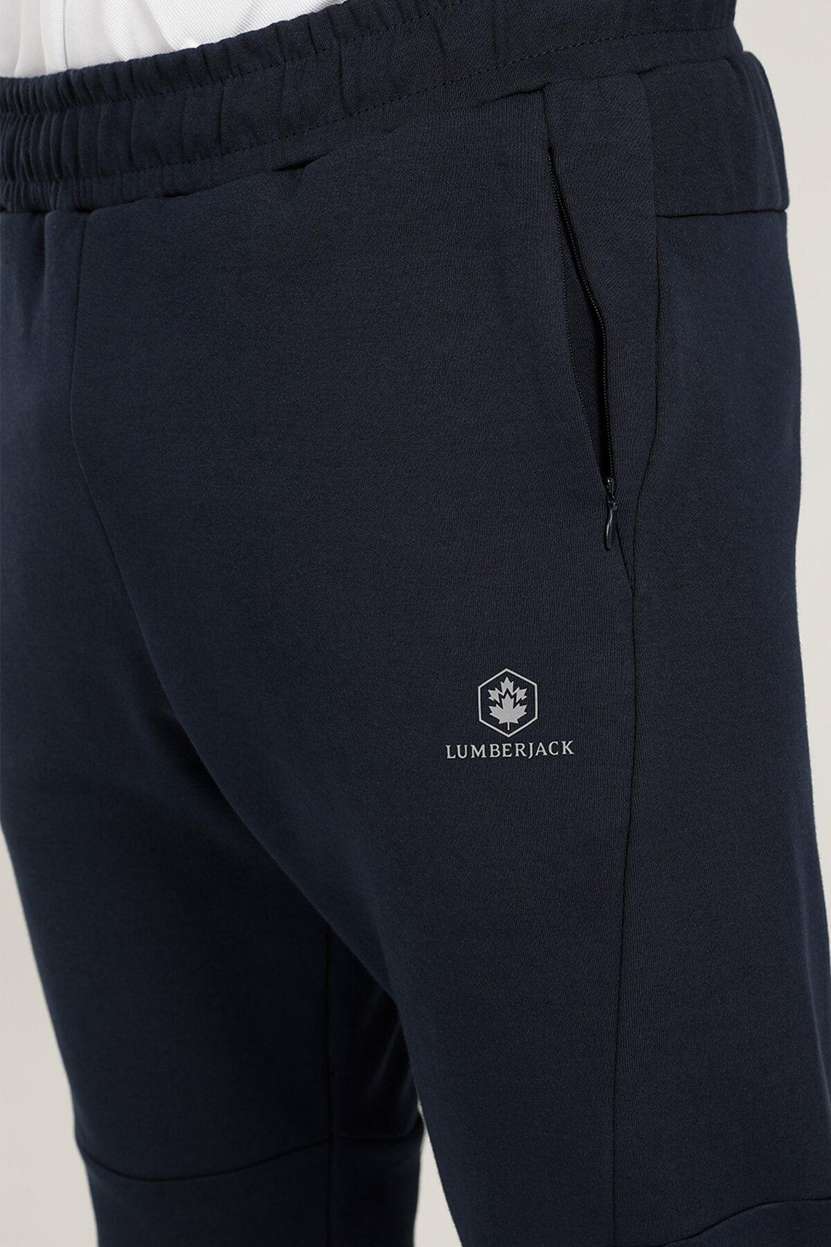 Lumberjack 1W Miles Label Track Pants 1Pr Erkek Lacivert Eşofman Alt