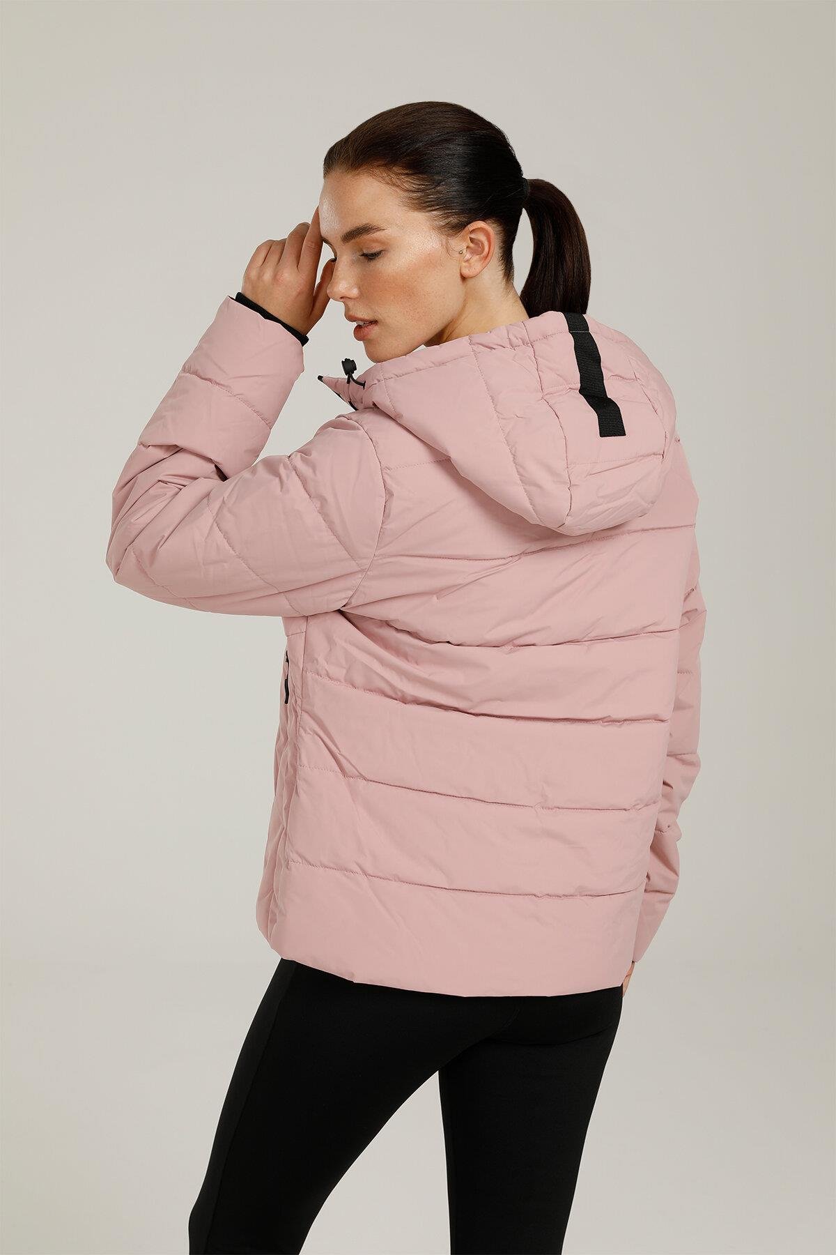 Lumberjack 1W Sn31 Apreski Coat  1Pr Kadın Pembe Kaban - Kısa