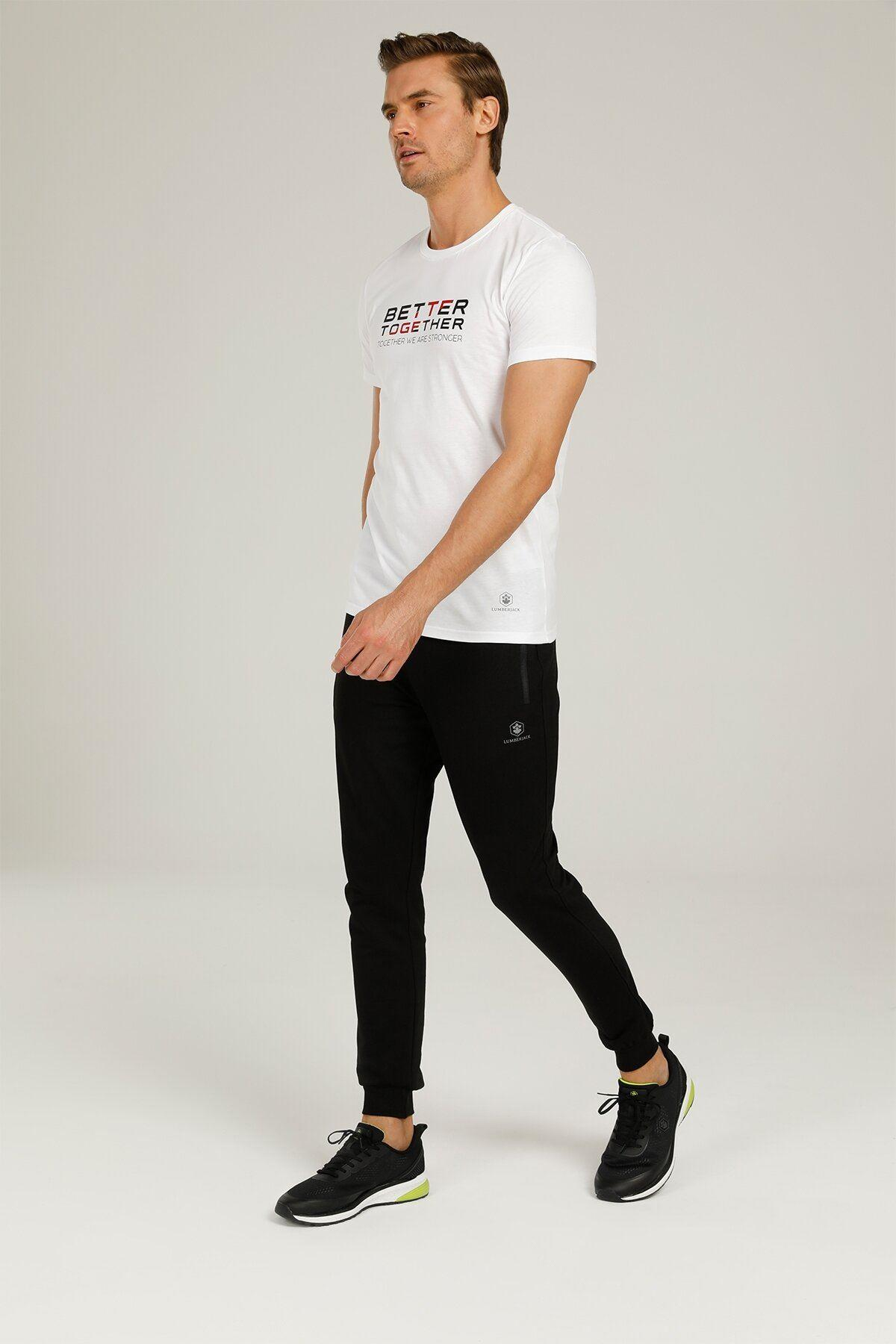 Lumberjack 1W Sn76 Basic Jogger 1Pr Erkek Siyah Eşofman Alt