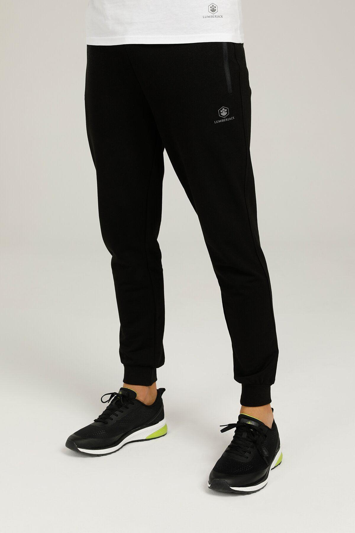 Lumberjack 1W Sn76 Basic Jogger 1Pr Erkek Siyah Eşofman Alt