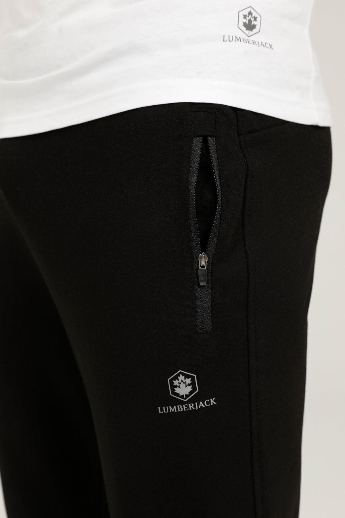 Lumberjack 1W Sn76 Basic Jogger 1Pr Erkek Siyah Eşofman Alt