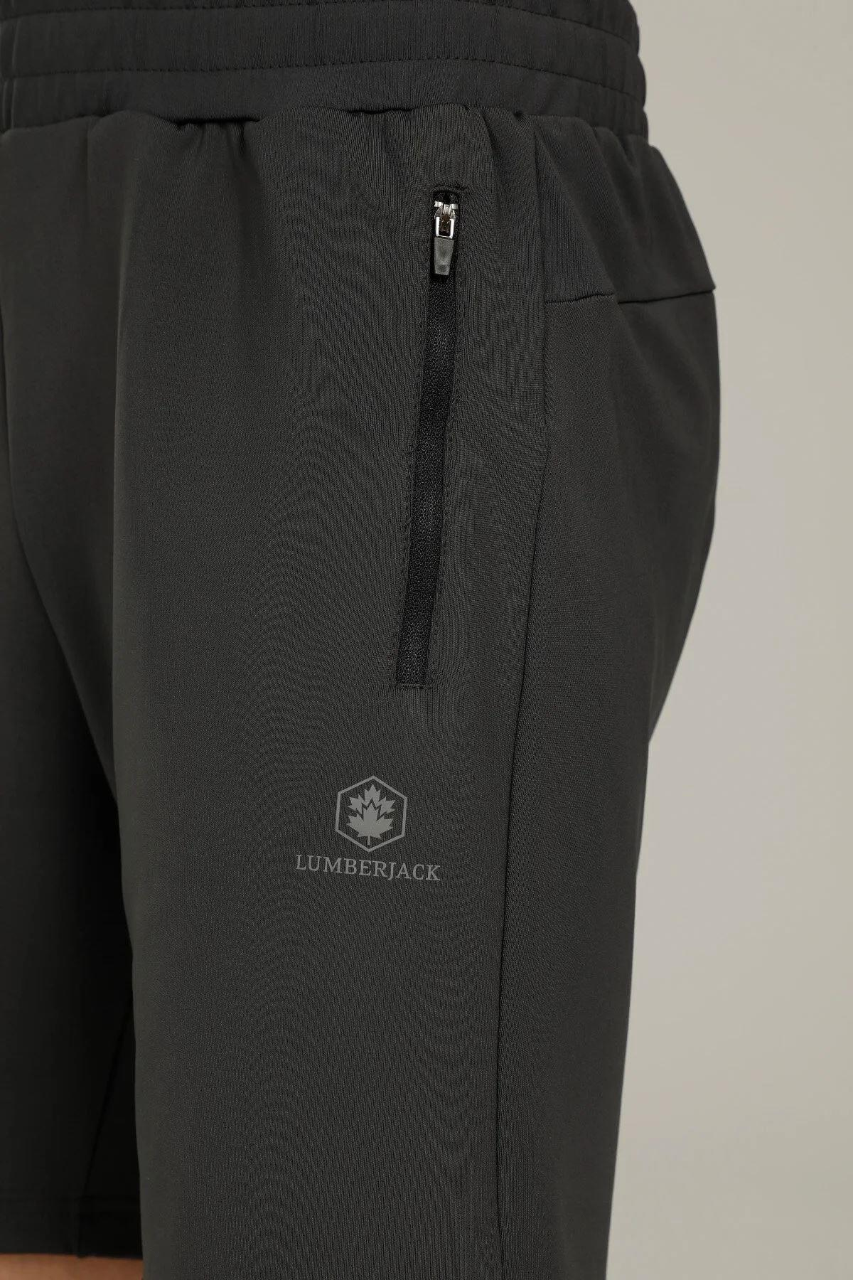 Lumberjack 2M Ct101 Basic Pes Short 2Fx Erkek Gri Melanj Şort