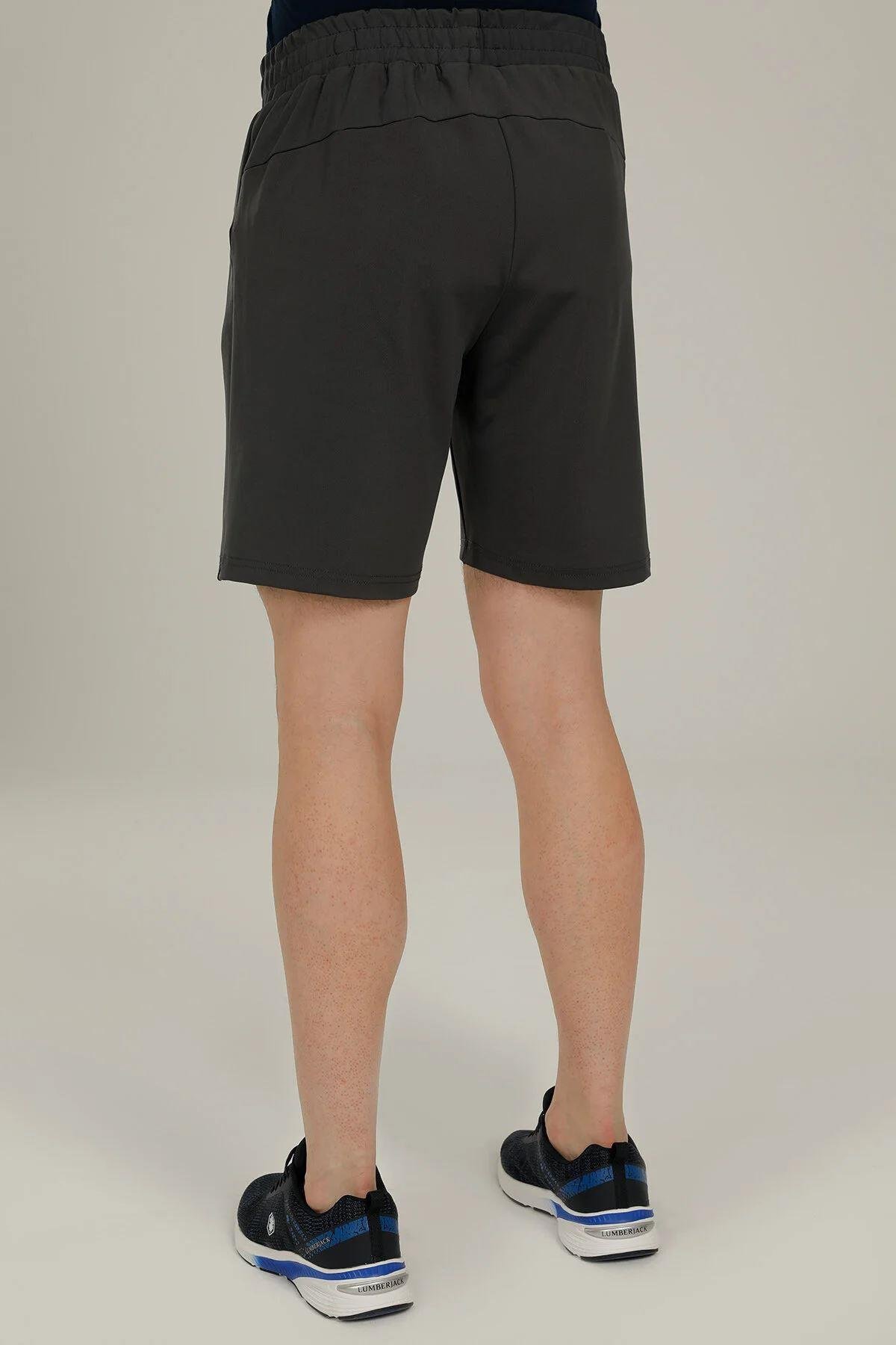 Lumberjack 2M Ct101 Basic Pes Short 2Fx Erkek Gri Melanj Şort