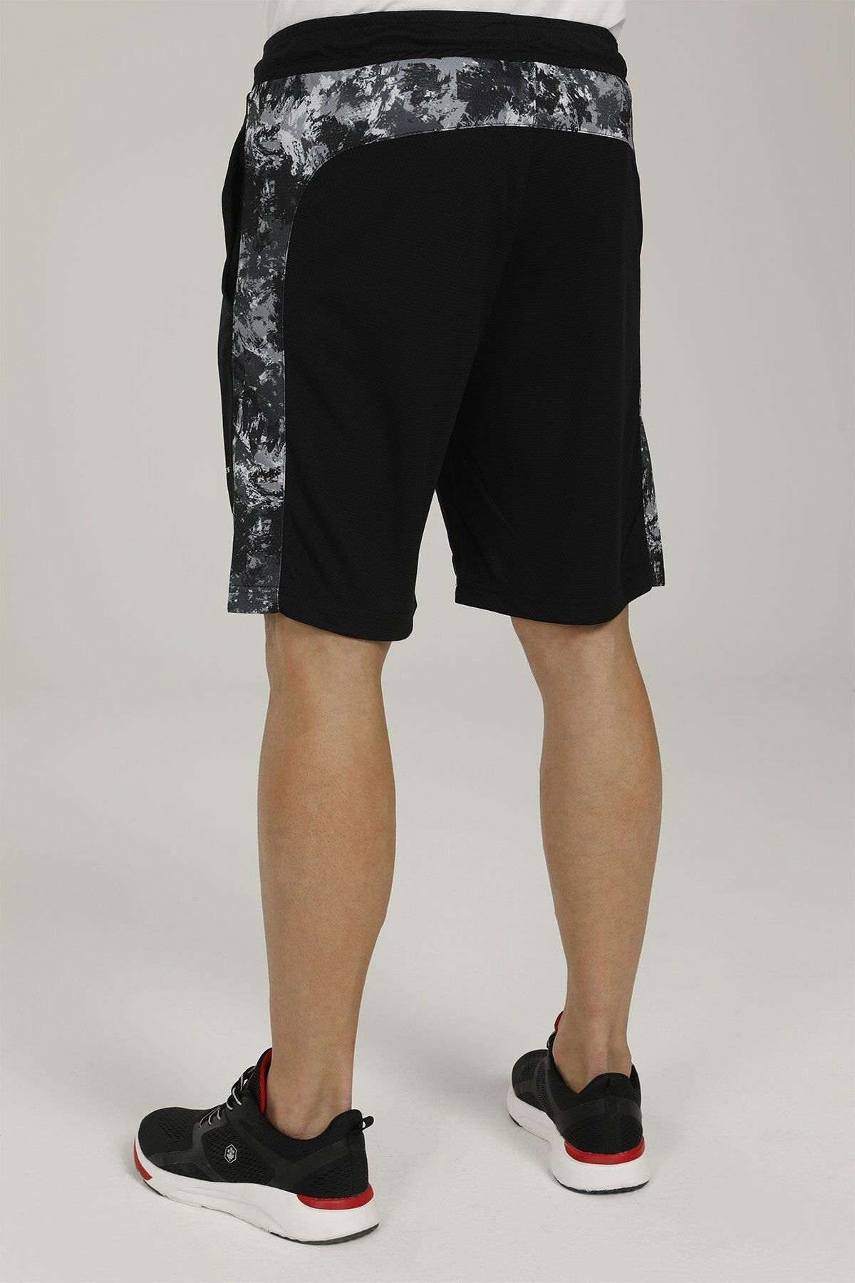 Lumberjack 2M Ct1039 Army Camo Short 2Fx Erkek Siyah Şort