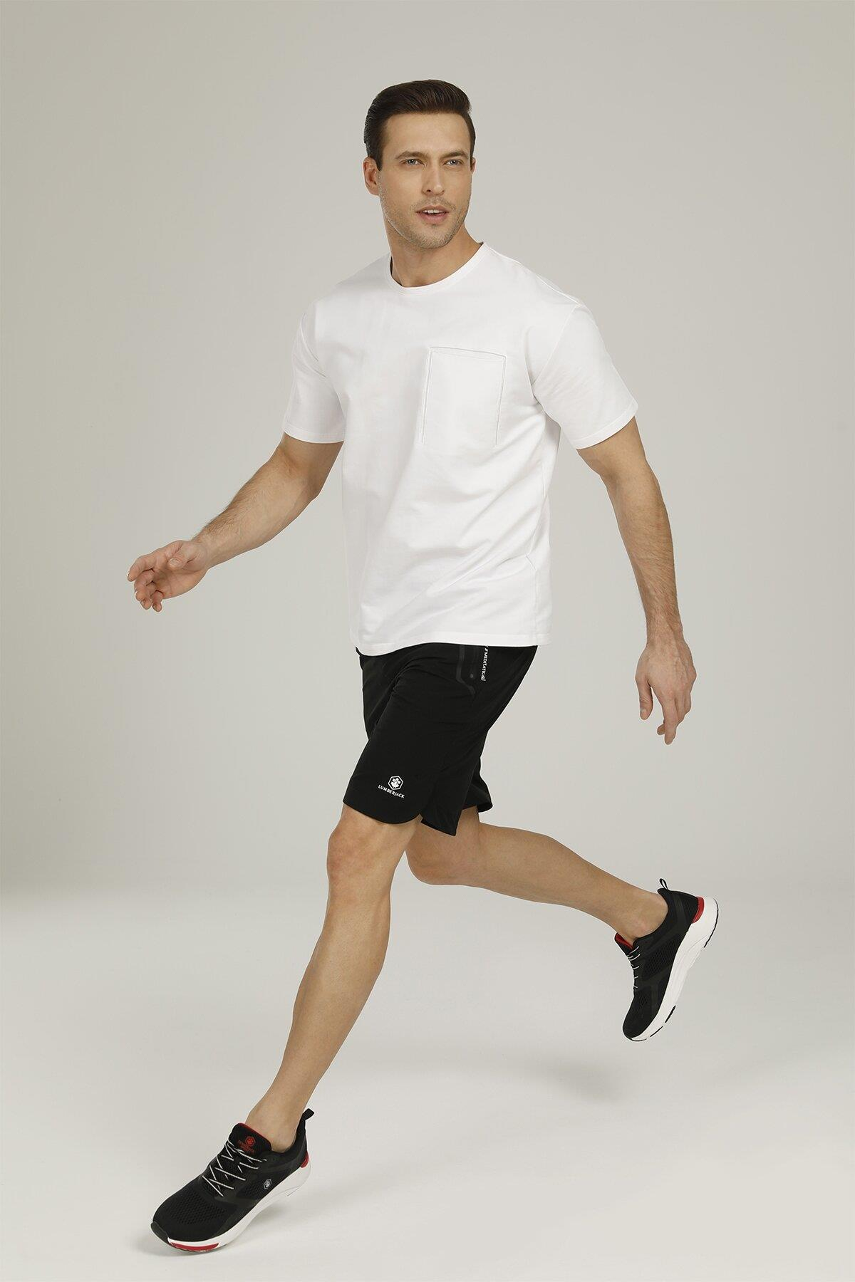 Lumberjack 2M Ct167 Leon Woven Short 2Fx Erkek Siyah Şort