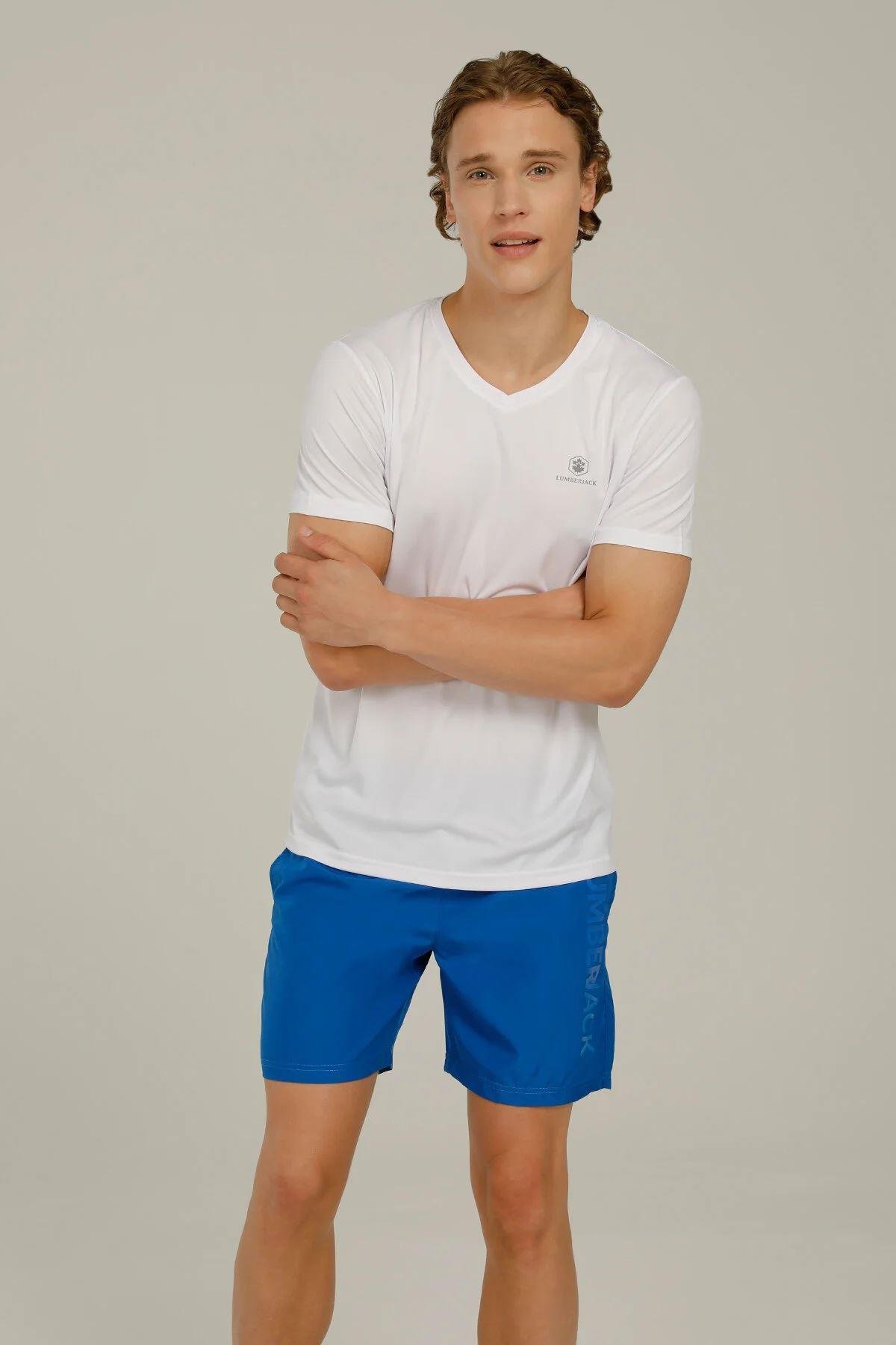 Lumberjack 2M Ct484 Eric Swim Short 2Fx Erkek Mavi Deniz Şortu