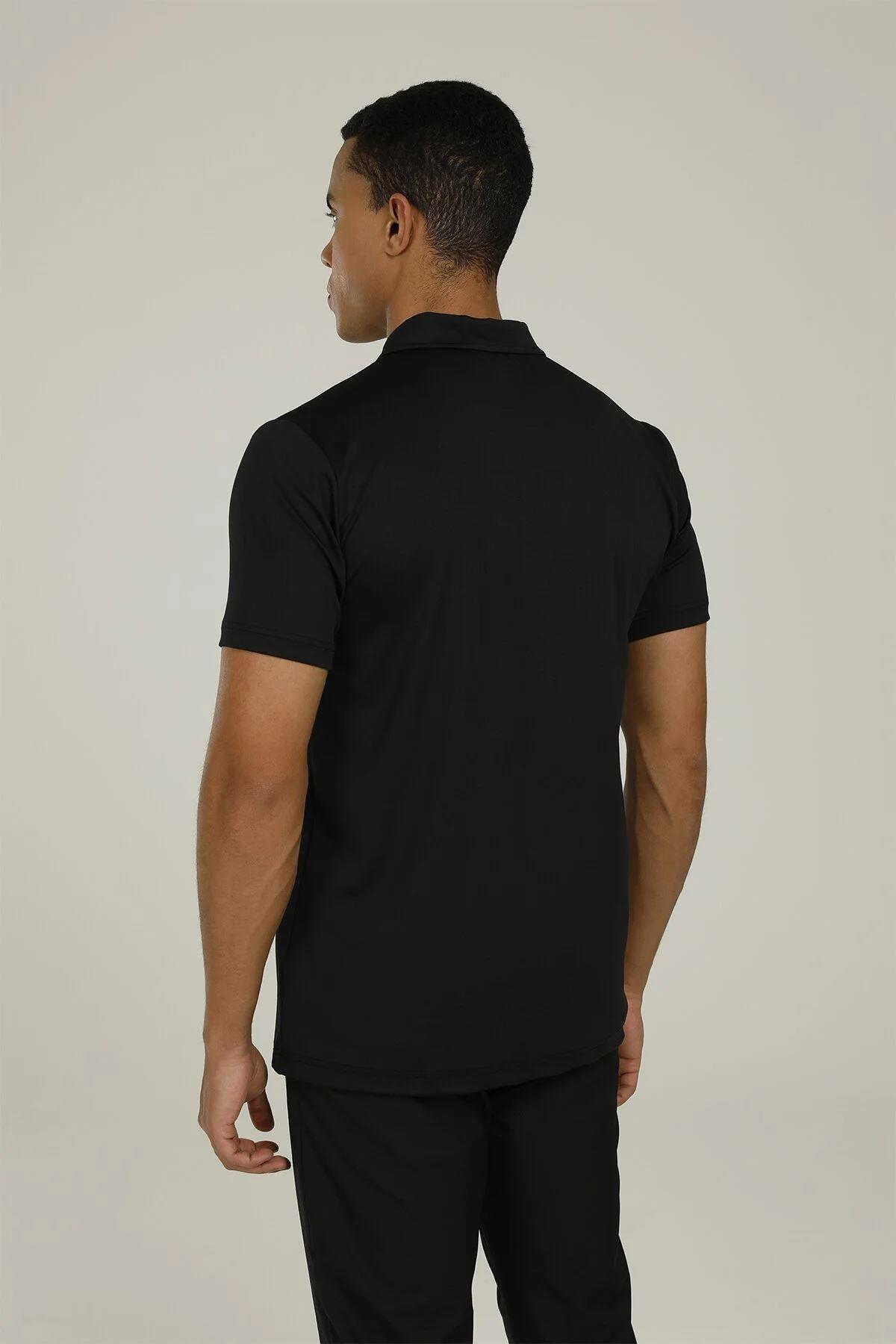 Lumberjack 2M Ct625 Arthur Polo T-Shirt 2Fx Erkek Siyah Polo Yaka Tshirt