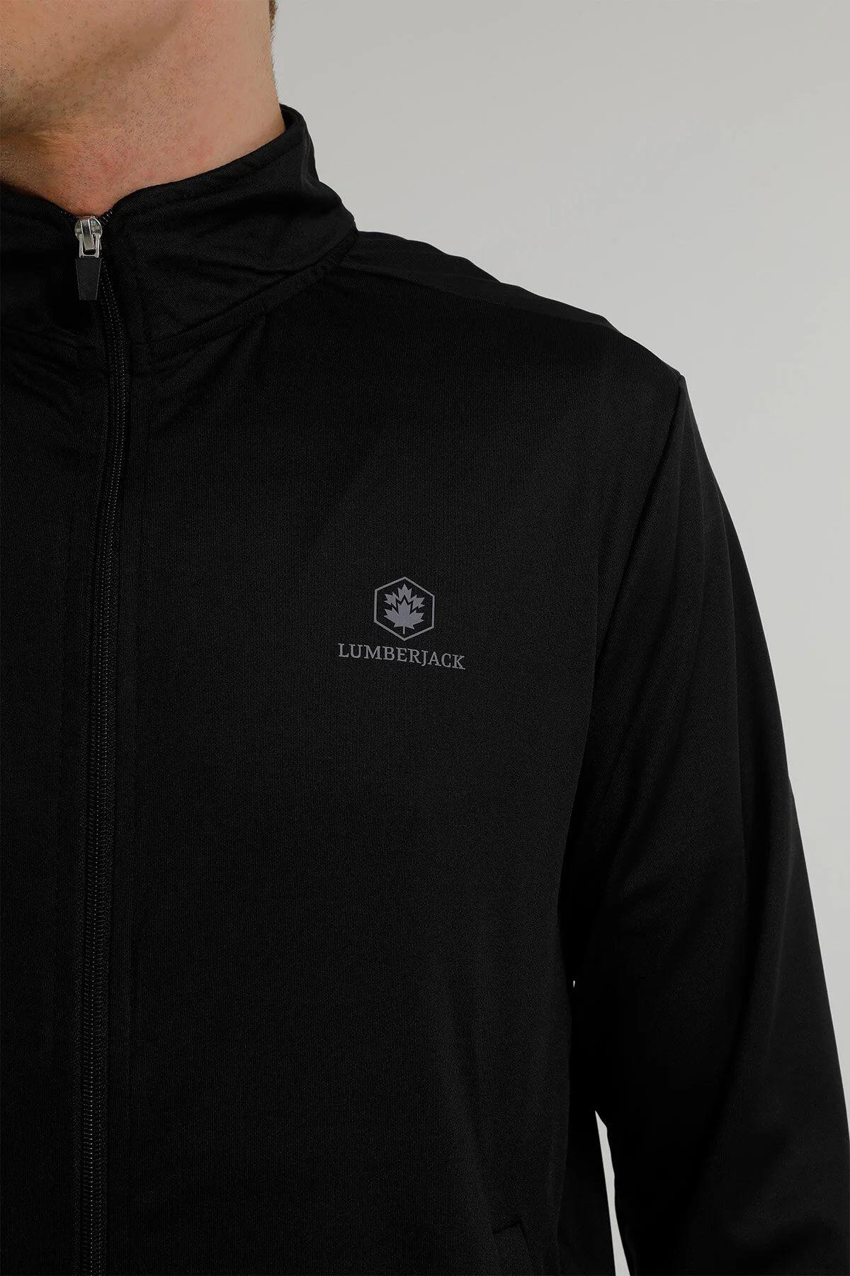 Lumberjack 2W M-Alex Track Suit 2Pr Erkek Siyah Eşofman Takım