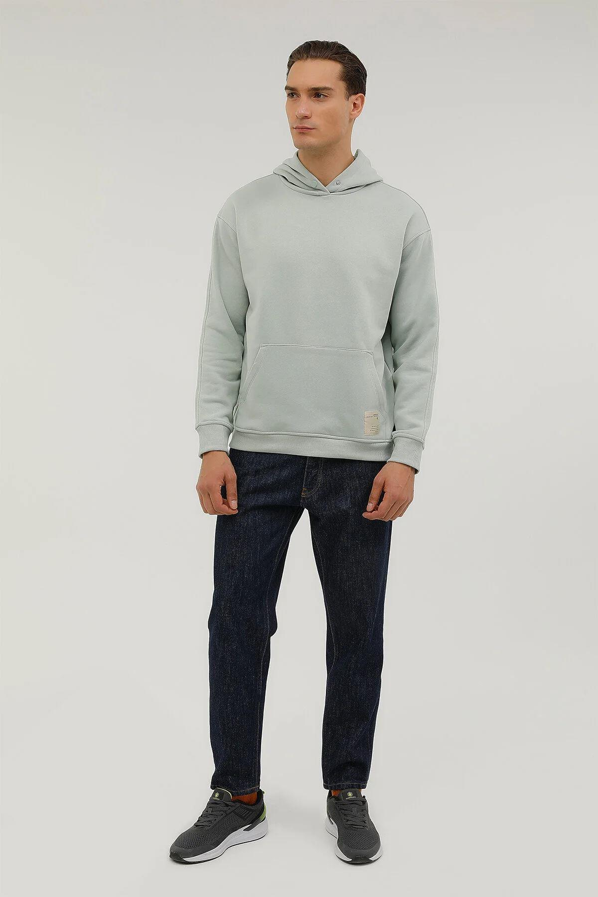 Lumberjack 2W M-Cg516 Smooth Hoodie 2Pr Erkek Yesil Kapşonlu Sweat