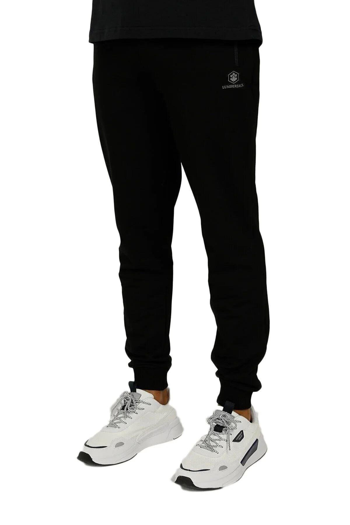 Lumberjack 2W M-Ct107 Basic Jogger 2Pr Erkek Siyah Eşofman Alt