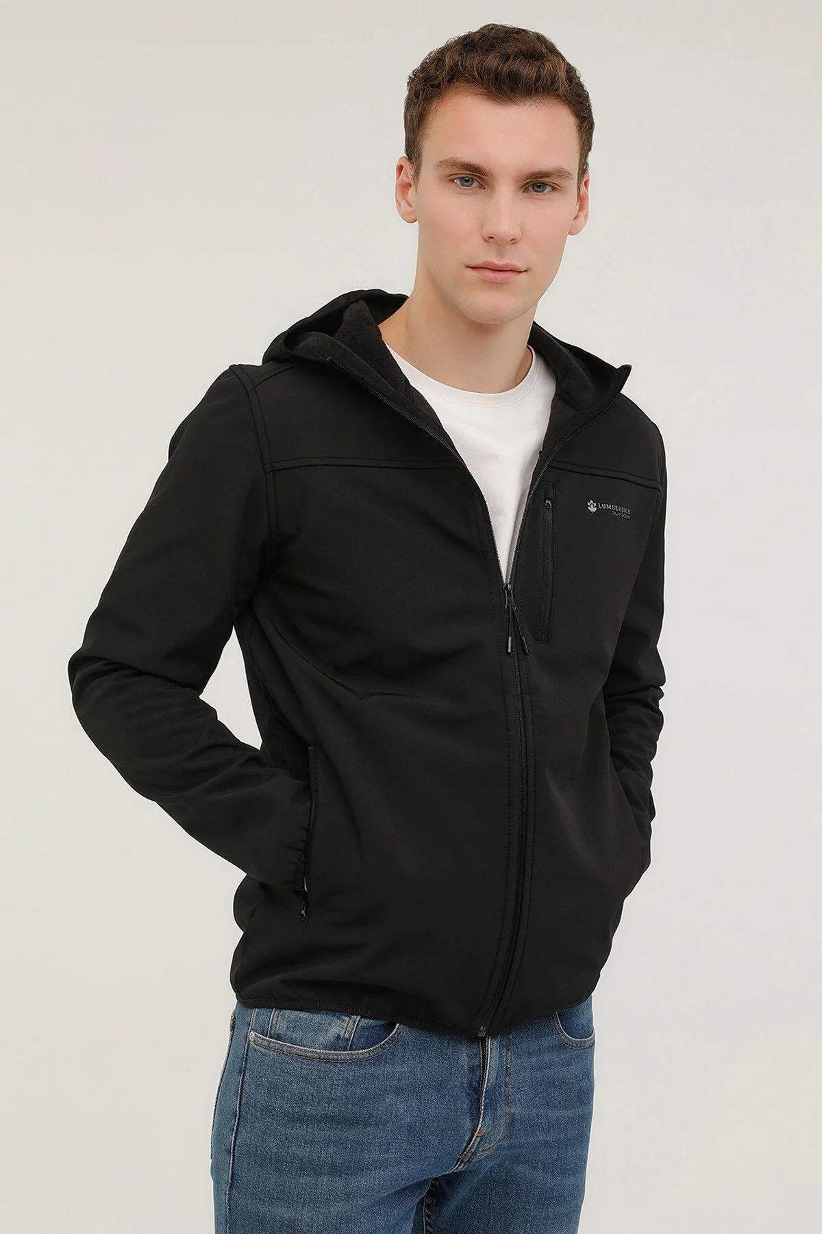 Lumberjack 2W M-Gt16 Basic Softshell 2Pr Erkek Siyah Softshell