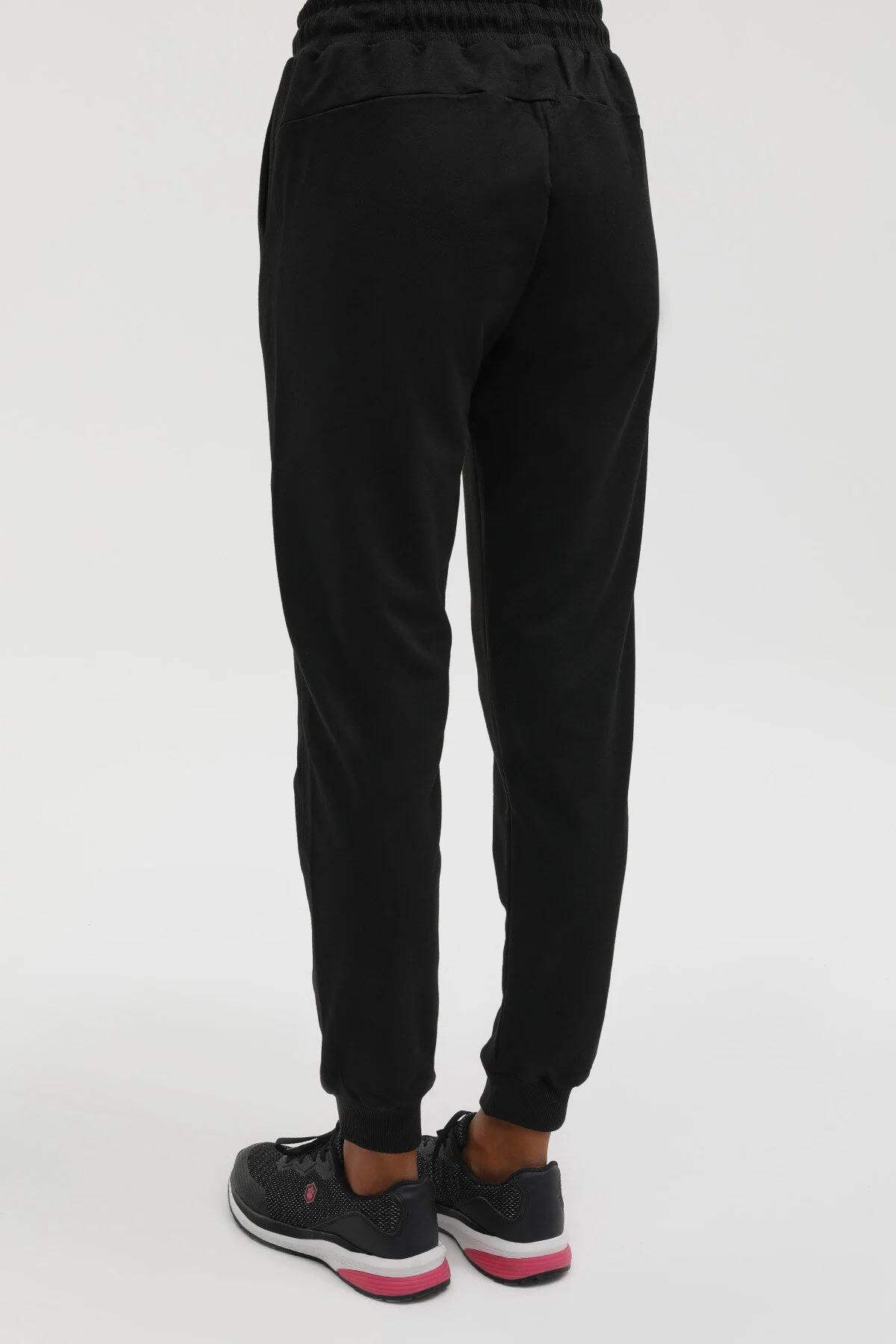 Lumberjack 2W W-Ct133 Basic Jogger 2Pr Kadın Siyah Eşofman Alt