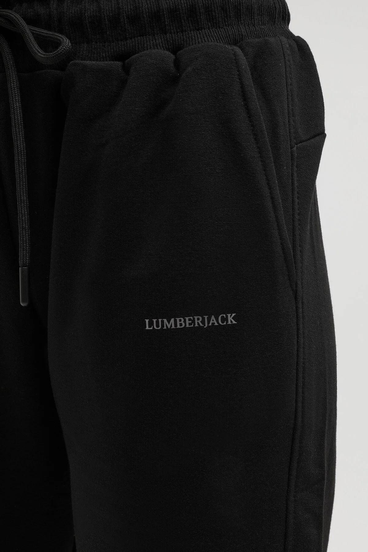Lumberjack 2W W-Ct133 Basic Jogger 2Pr Kadın Siyah Eşofman Alt