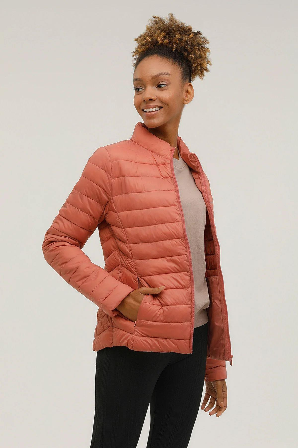 Lumberjack 2W W-Sn28 Basic Padded Coat 2Pr Kadın Kahverengi Mont