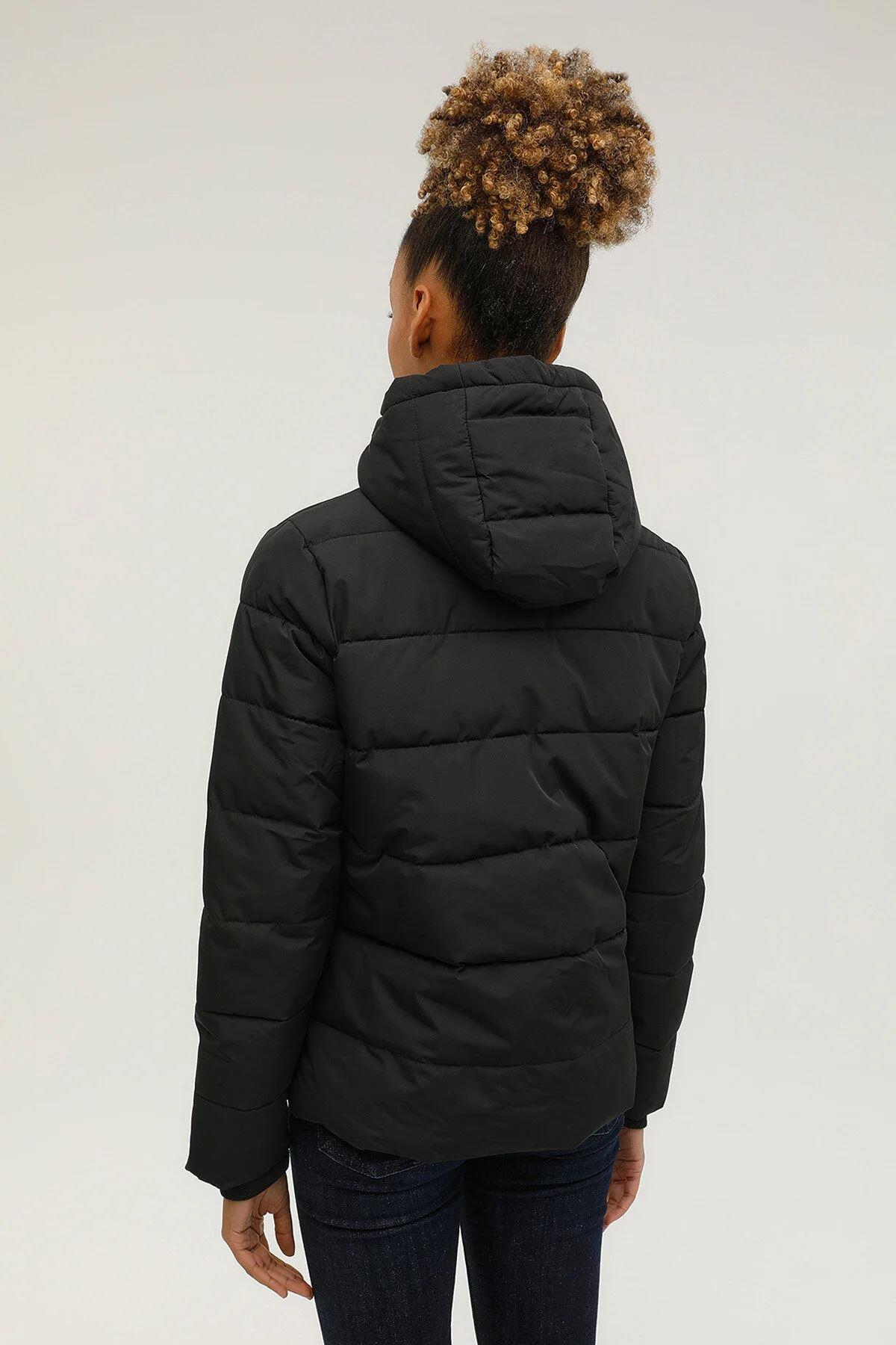 Lumberjack 2W W-Sn31 Apreski Coat 2Pr Kadın Siyah Mont