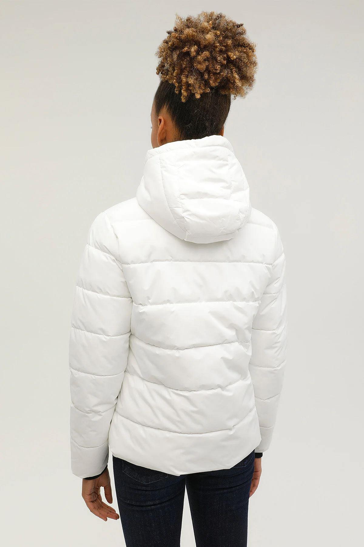 Lumberjack 2W W-Sn31 Apreski Coat 2Pr Kadın Beyaz Mont