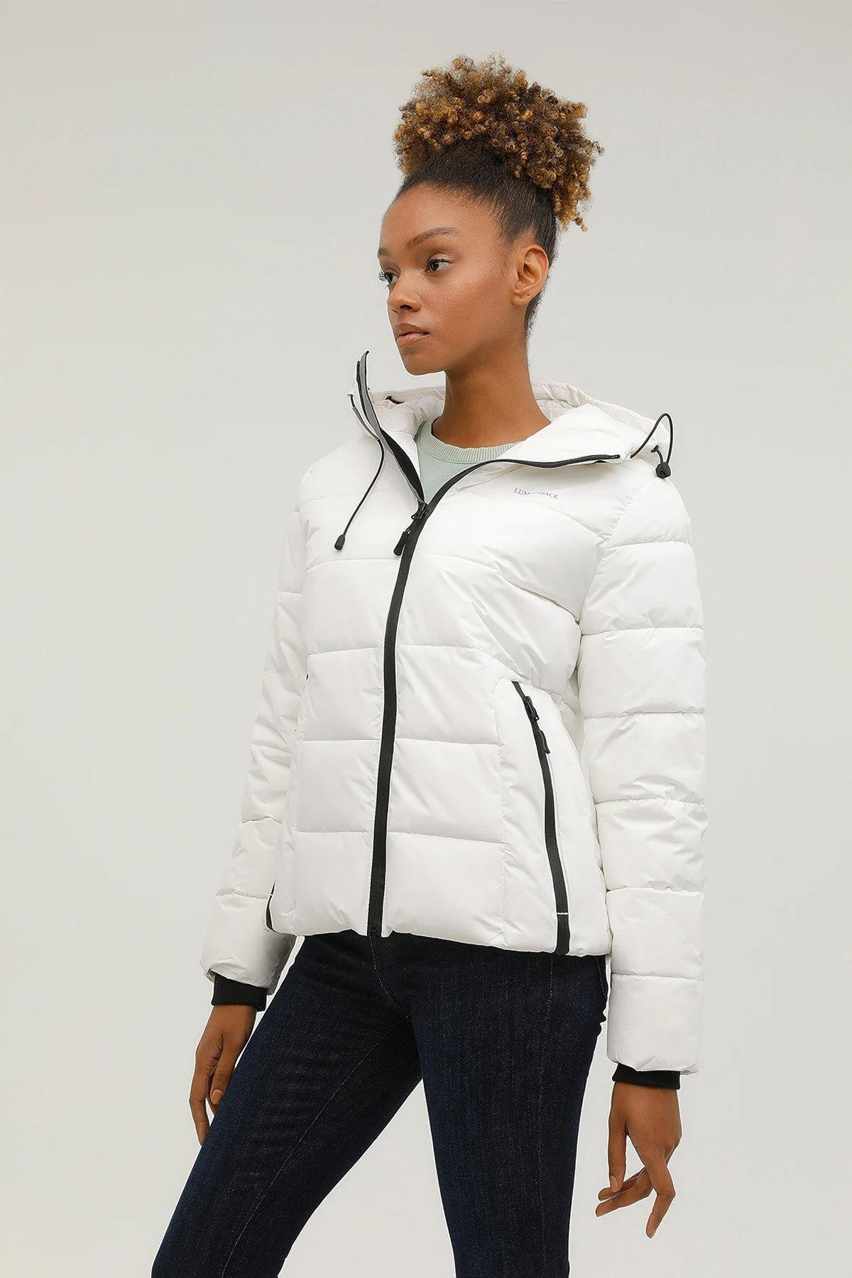 Lumberjack 2W W-Sn31 Apreski Coat 2Pr Kadın Beyaz Mont