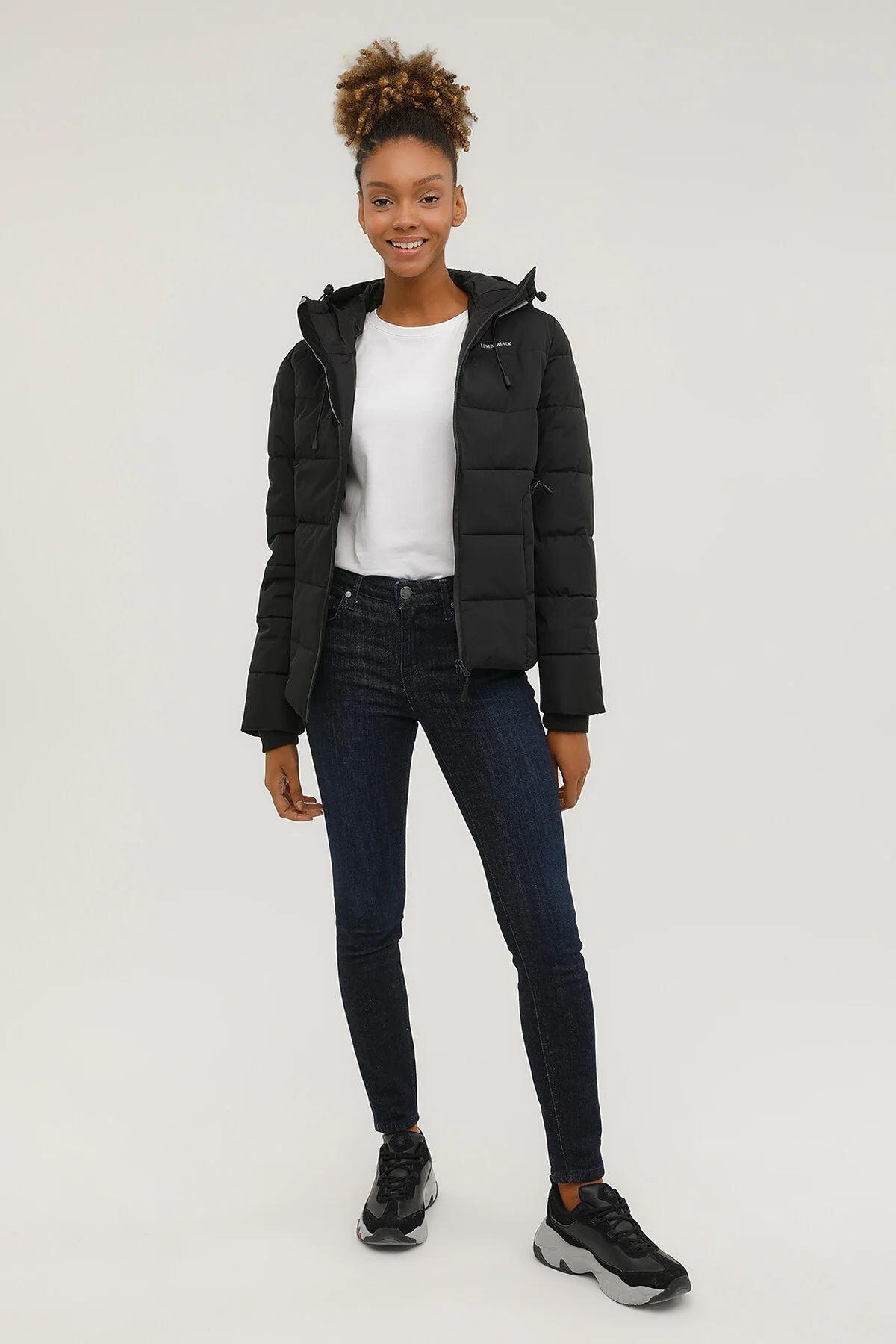 Lumberjack 2W W-Sn31 Apreski Coat 2Pr Kadın Siyah Mont