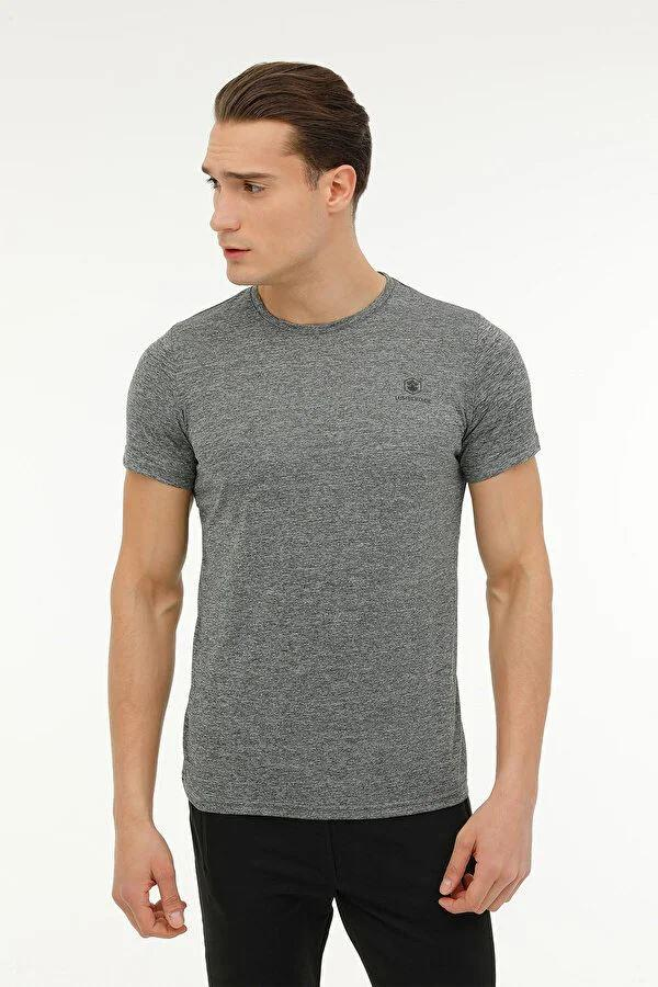 Lumberjack 3M M-Ct1328 Bs-C Ps T-Sh 3Fx Erkek Haki Bisiklet Yaka Tshirt