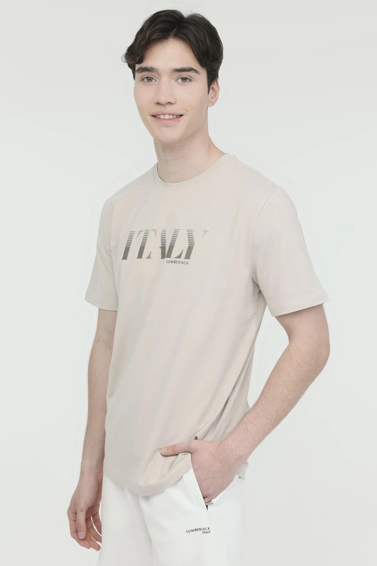 Lumberjack 4M Ml Owen 11Itl1067 4Fx Erkek  Bisiklet Yaka Tshirt