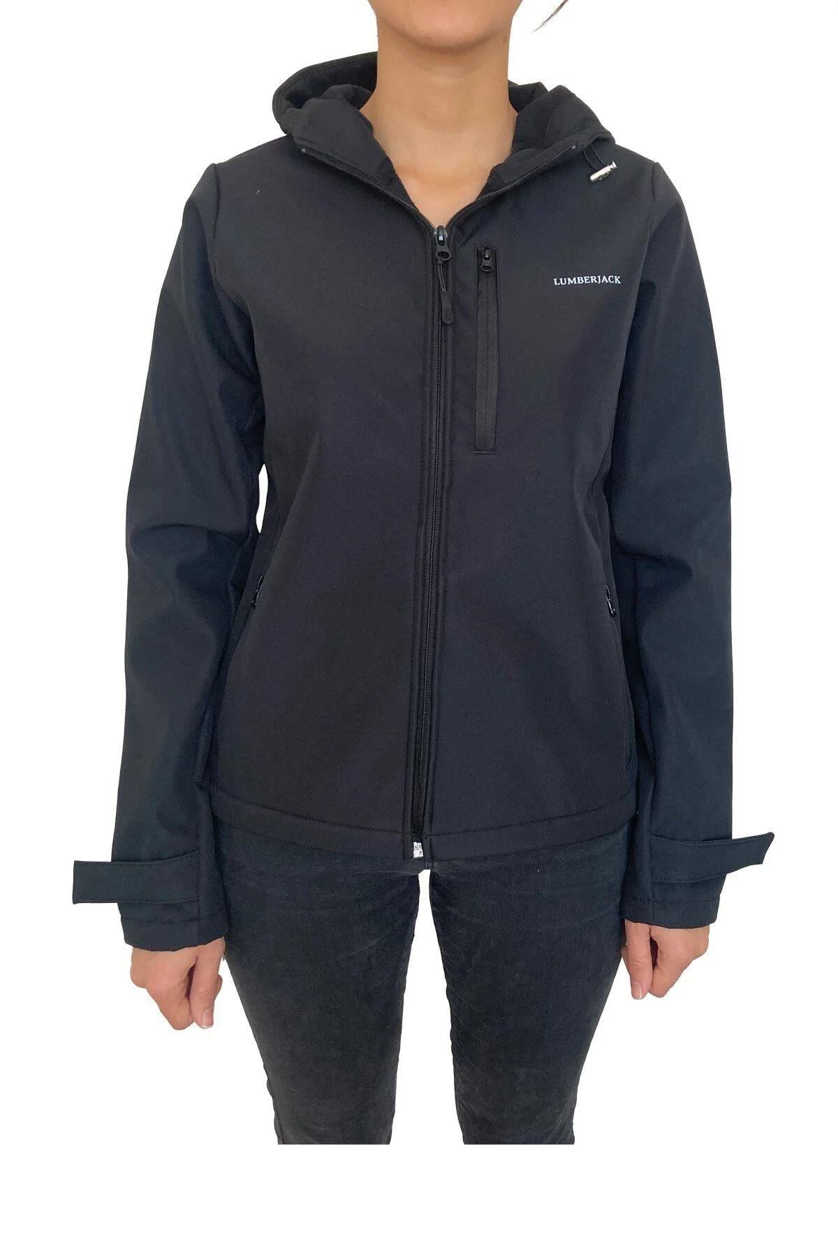 Lumberjack W-Ct2000 Tessa Softshell 2Pr Kadın Siyah Softshell