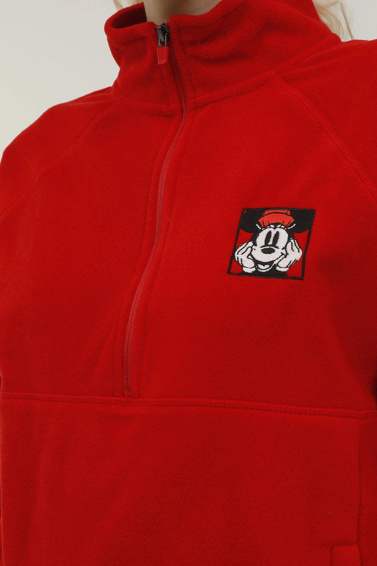 Lumberjack W-Sd750 Lucky Half Zip Polar 2Pr Kadın Kirmizi Polar