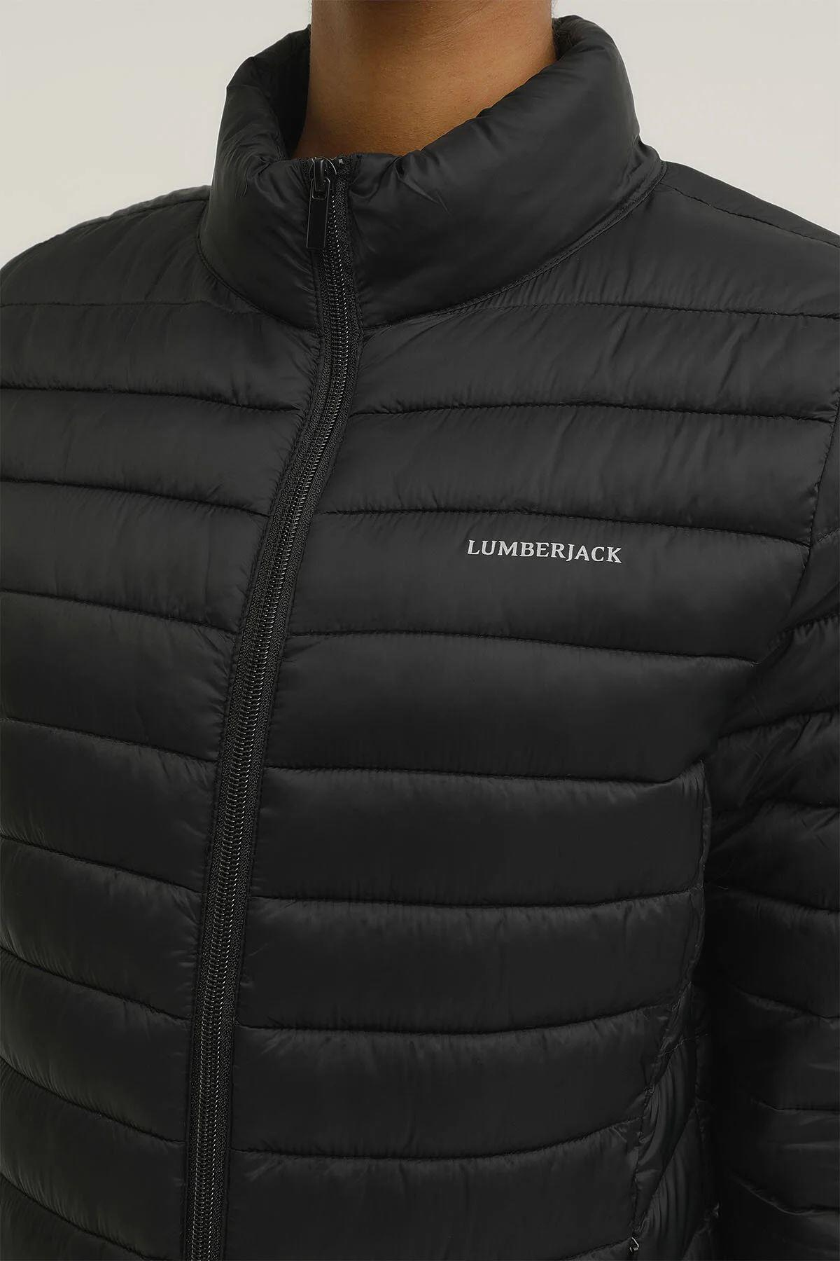 Lumberjack W-Sn28 Basic Padded Coat 2Pr Kadın Siyah Mont