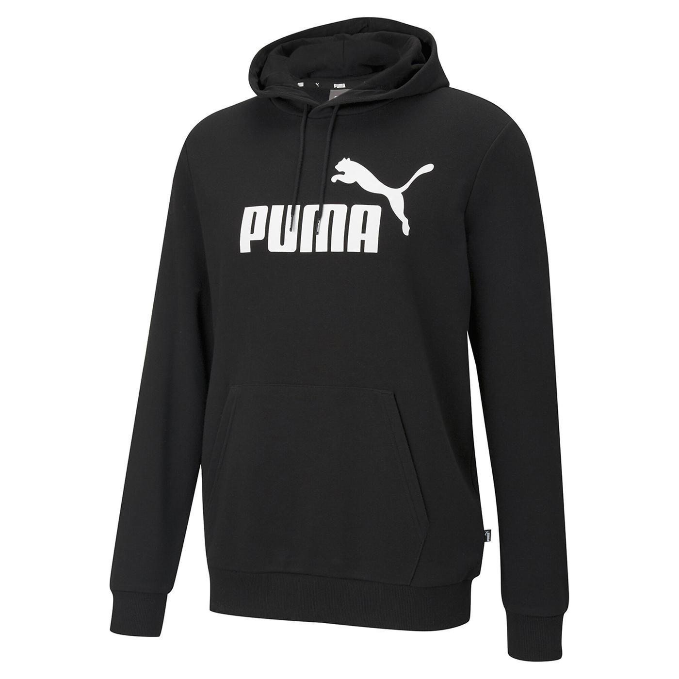 Puma Ess Big Logo Hoodie Erkek Siyah Kapşonlu Sweat