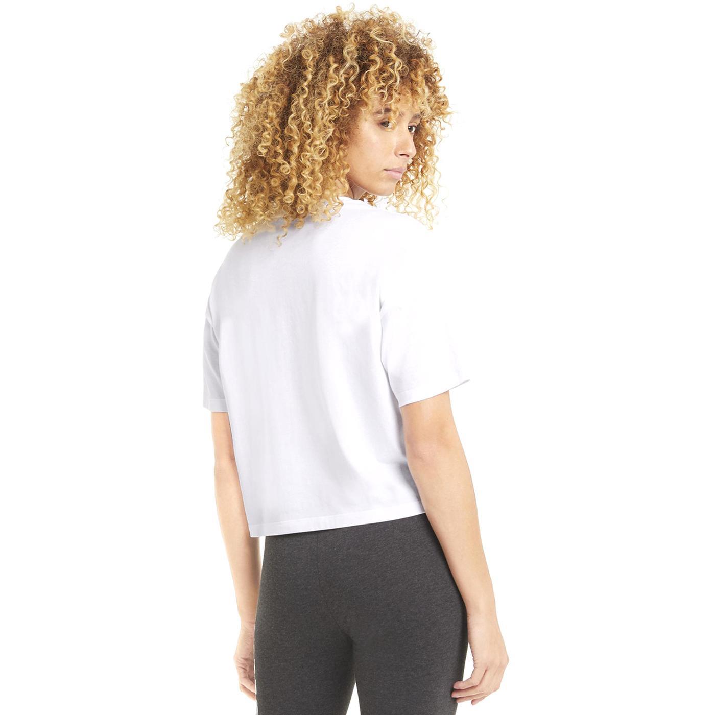 Puma Ess Cropped Logo Tee Kadın Beyaz Crop Tshirt