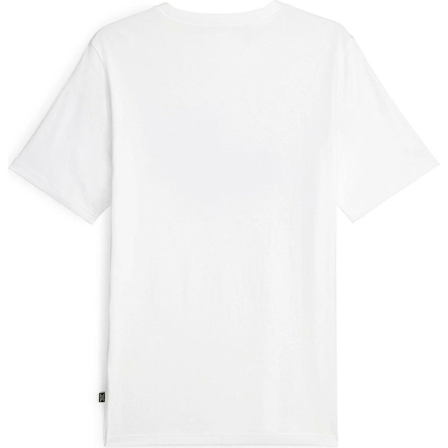 Puma Graphics No. 1 Logo Tee Erkek Beyaz Bisiklet Yaka Tshirt
