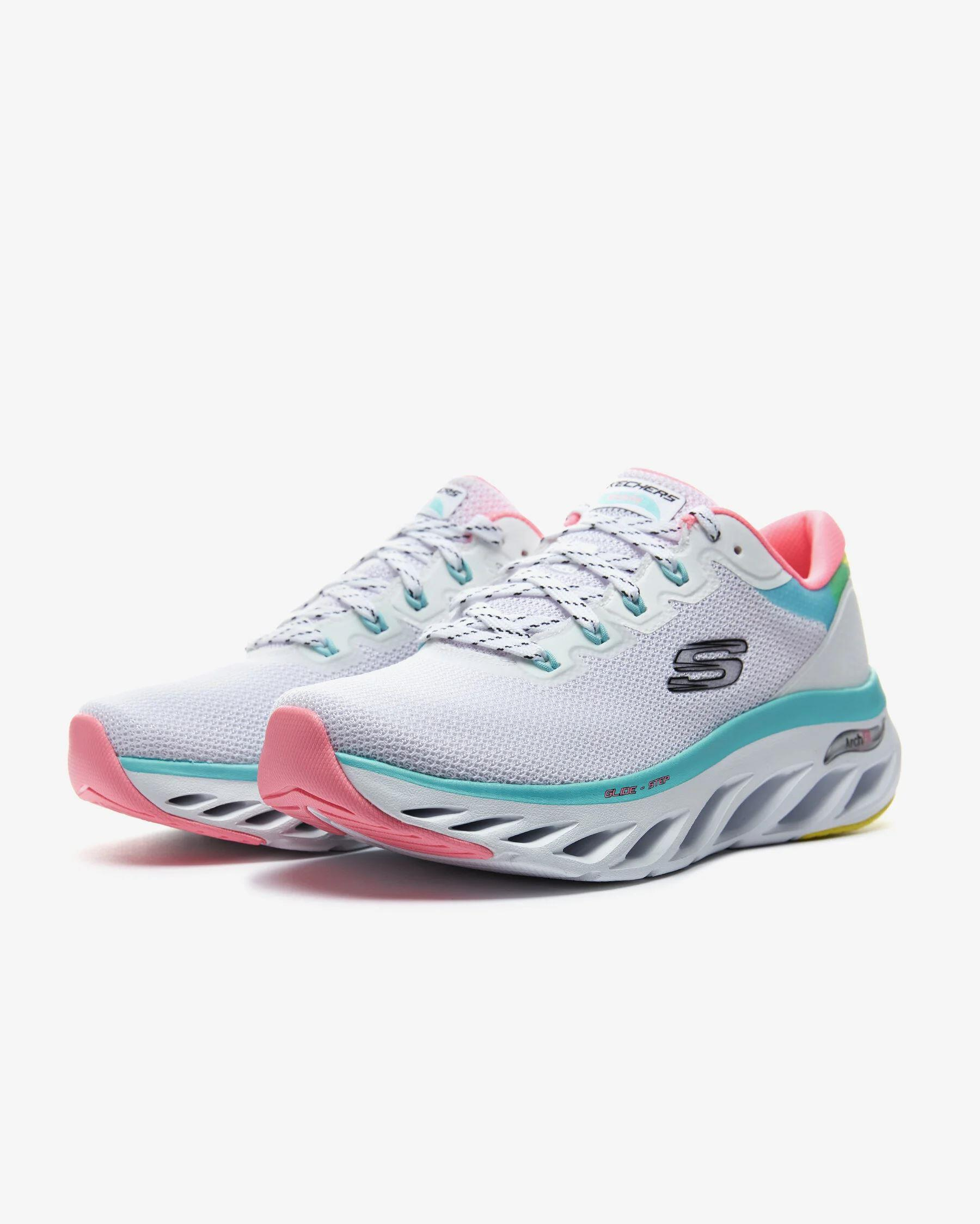 Skechers Arch Fit Glide-Step-Highlight Kadın Beyaz Spor Ayakkabı