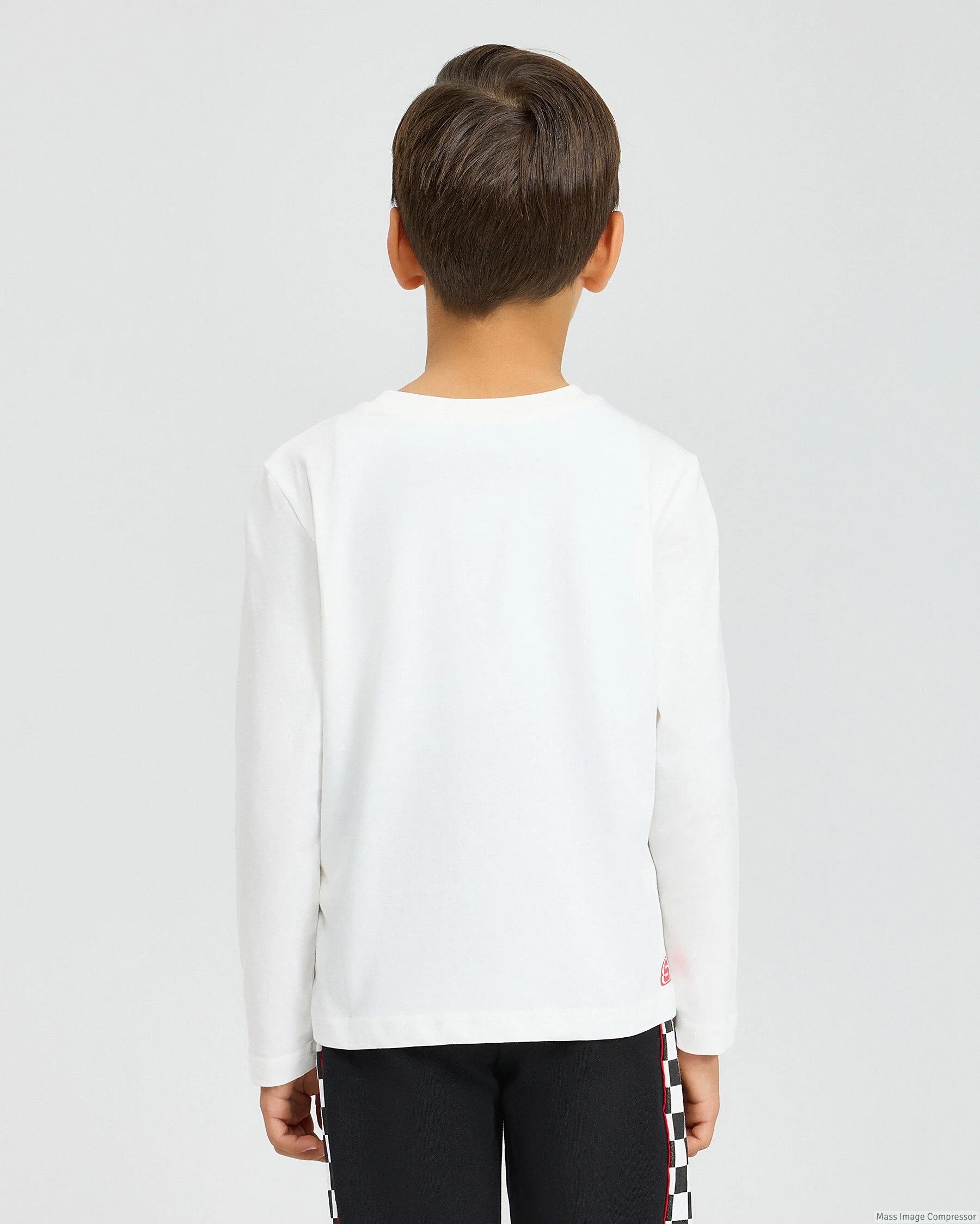 Skechers B Graphic Tee Long Sleeve T-Shirt Erkek Çocuk  Bisiklet Yaka Tshirt