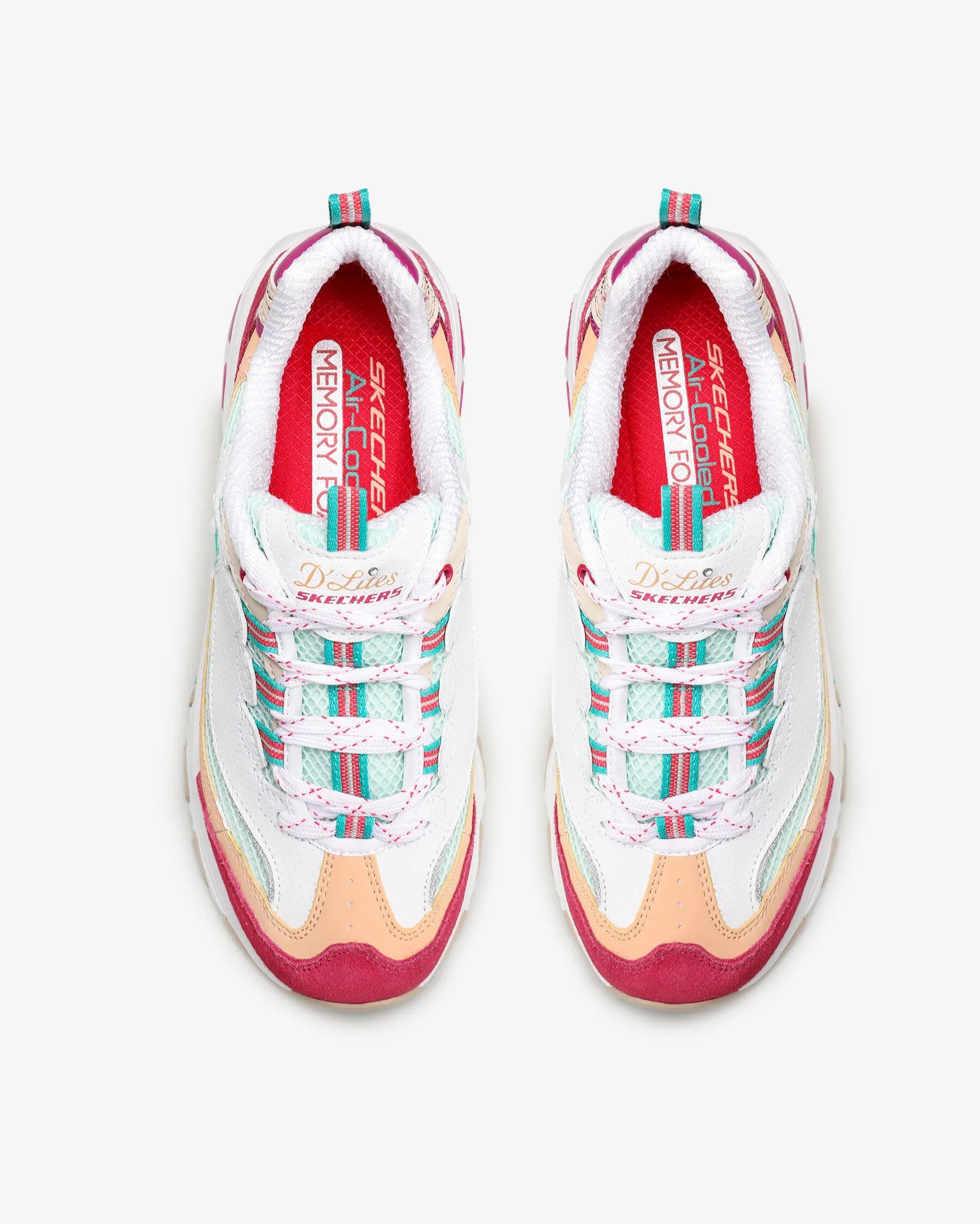 Skechers D'Lites-Second Chance Kadın Beyaz Spor Ayakkabı