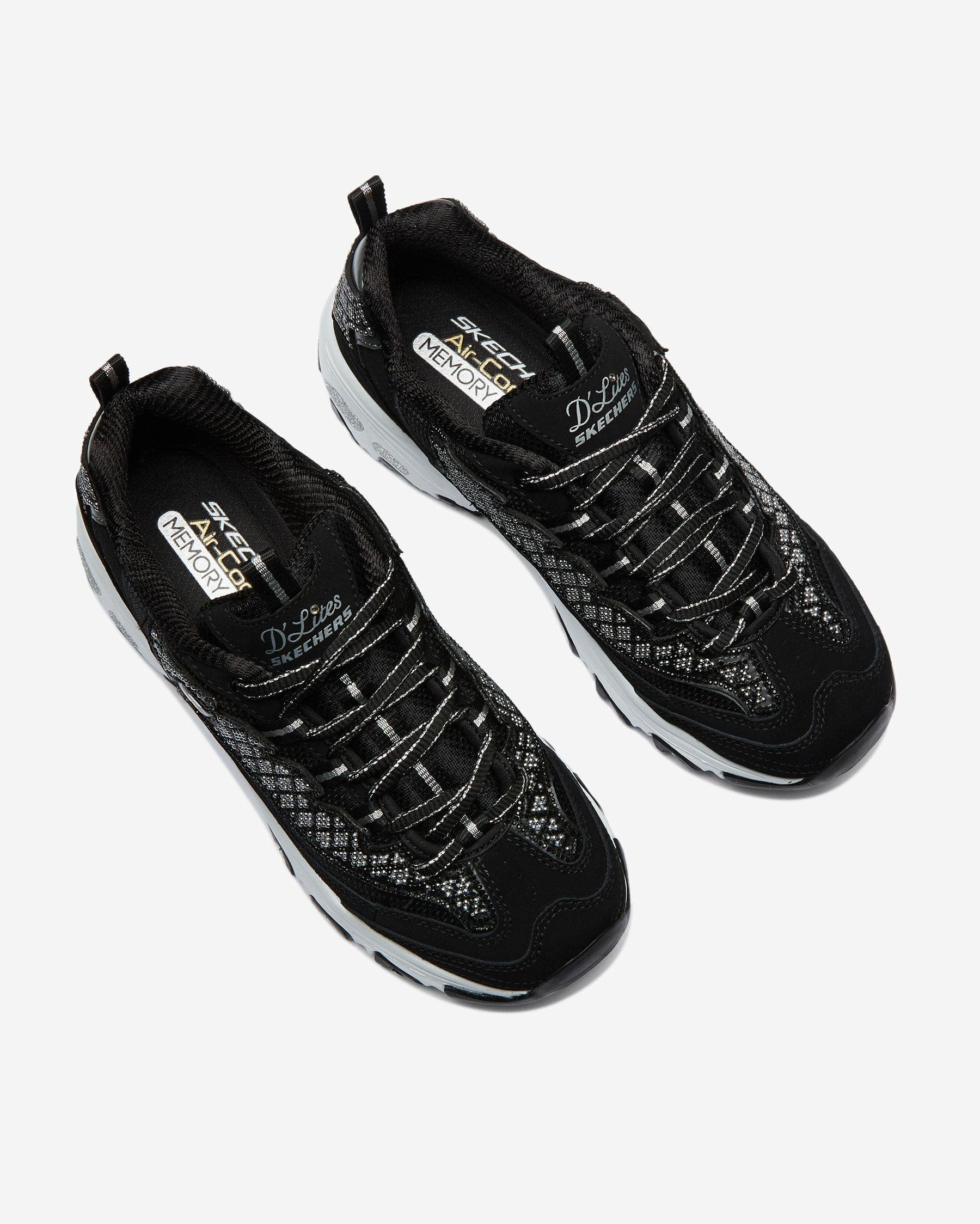 Skechers D'Lites-Wedding Bells Kadın Siyah Spor Ayakkabı