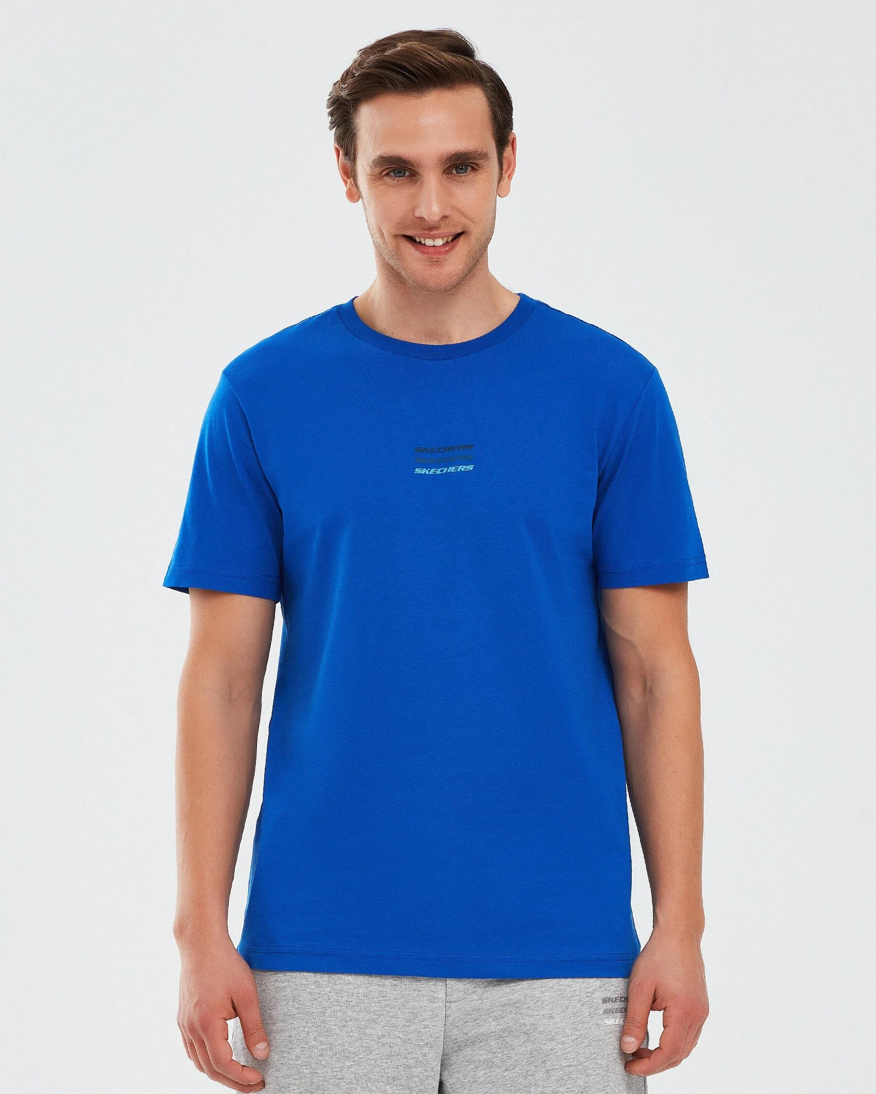Skechers Essential M Short Sleeve  T-Shirt Erkek  Bisiklet Yaka Tshirt